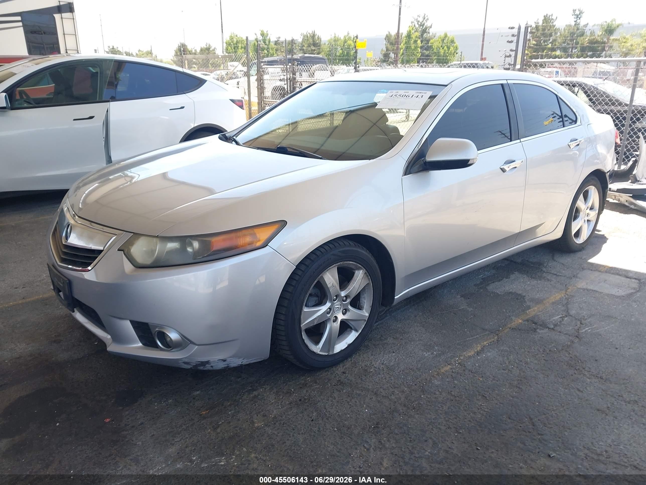2012 Acura Tsx 2.4 Silver vin: JH4CU2F43CC030523