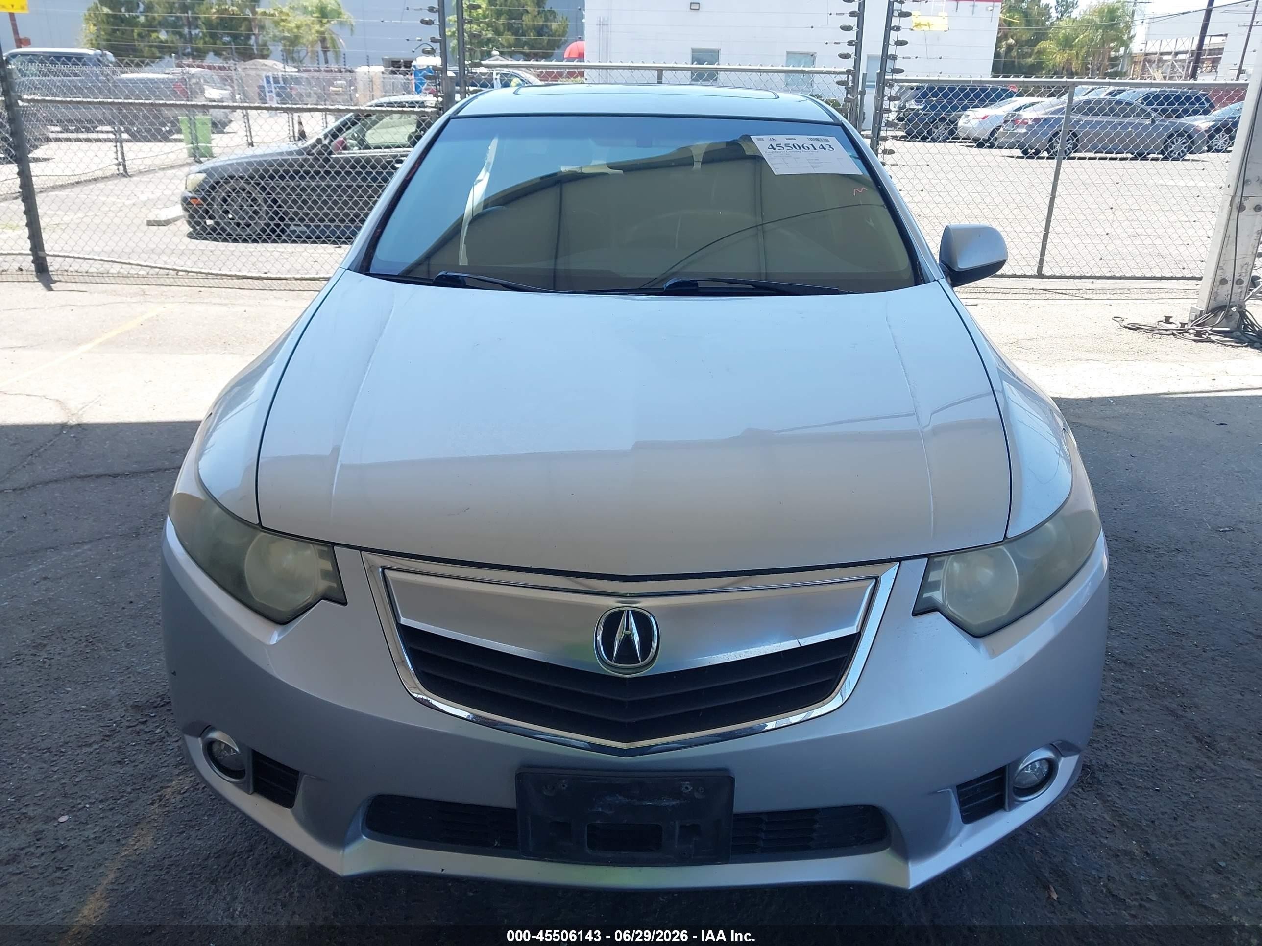 2012 Acura Tsx 2.4 Silver vin: JH4CU2F43CC030523