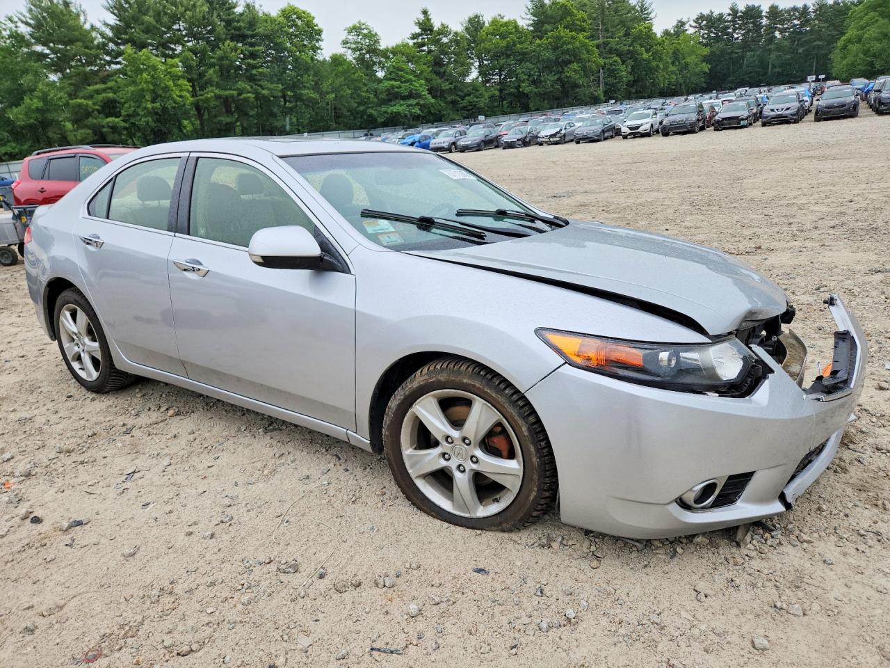 2013 Acura Tsx Silver vin: JH4CU2F43DC012217