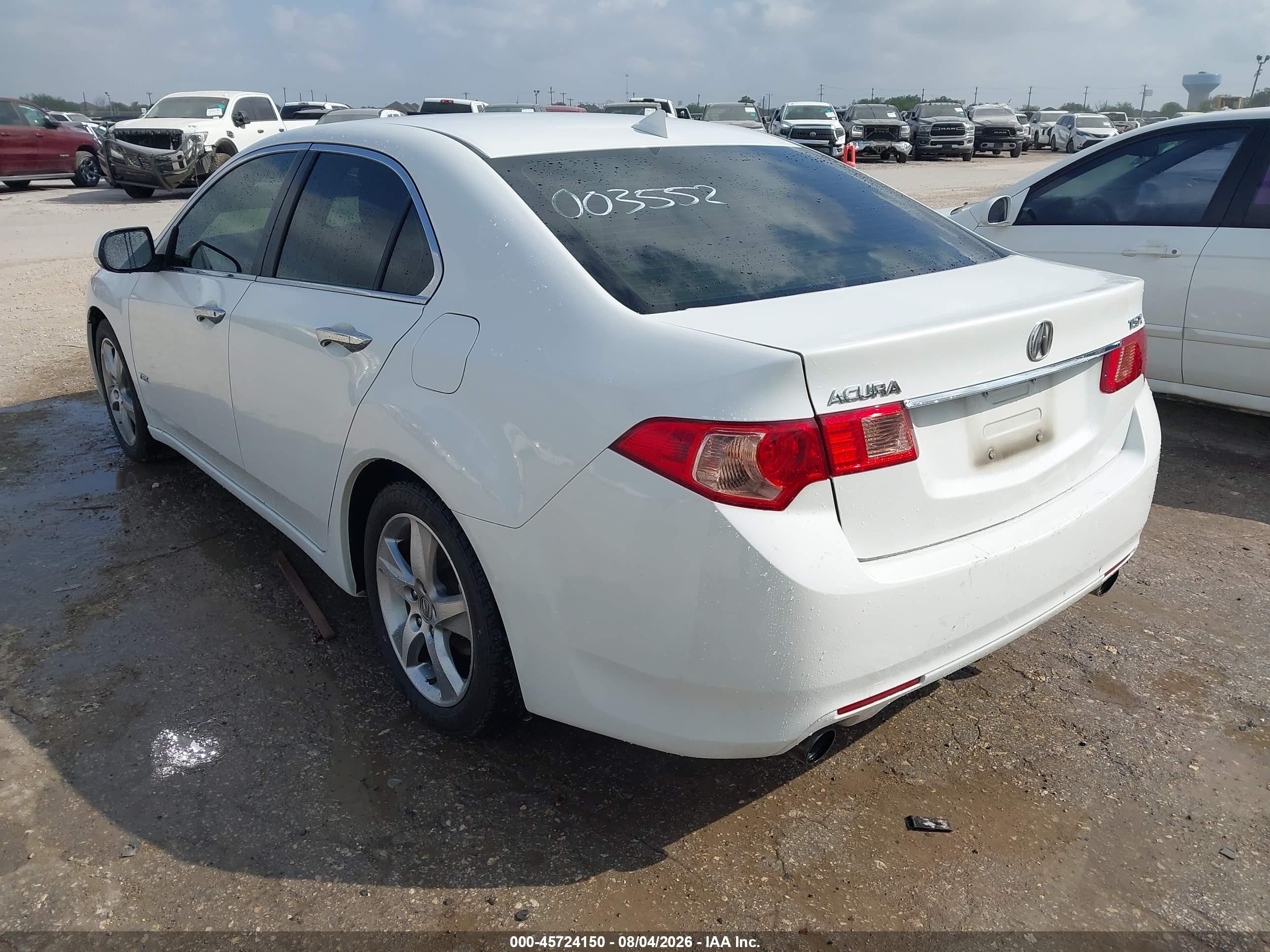 2014 Acura Tsx 2.4 White vin: JH4CU2F43EC003552
