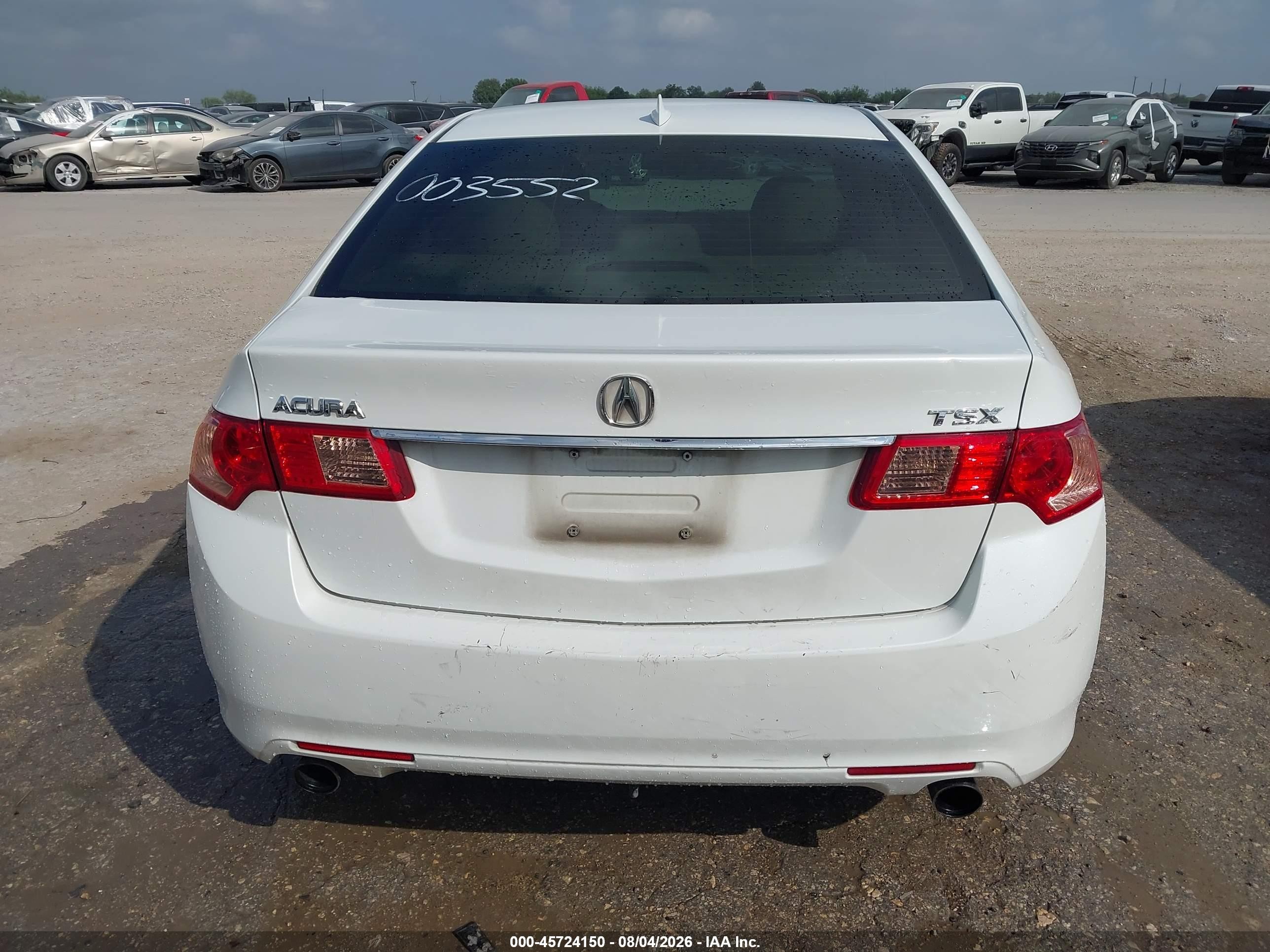 2014 Acura Tsx 2.4 White vin: JH4CU2F43EC003552