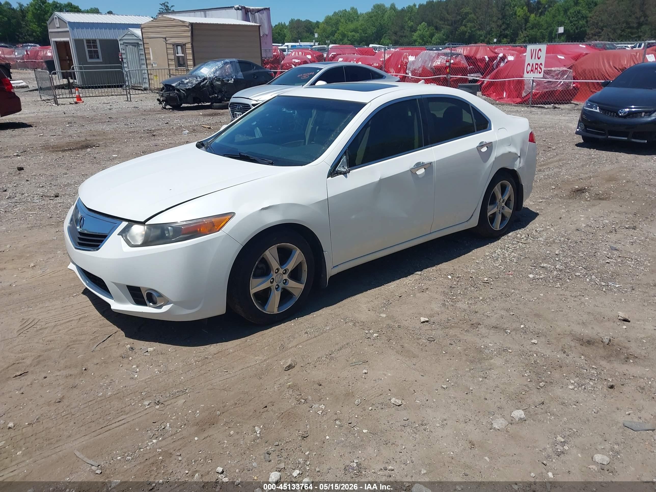2012 Acura Tsx 2.4 Белый vin: JH4CU2F44CC003413