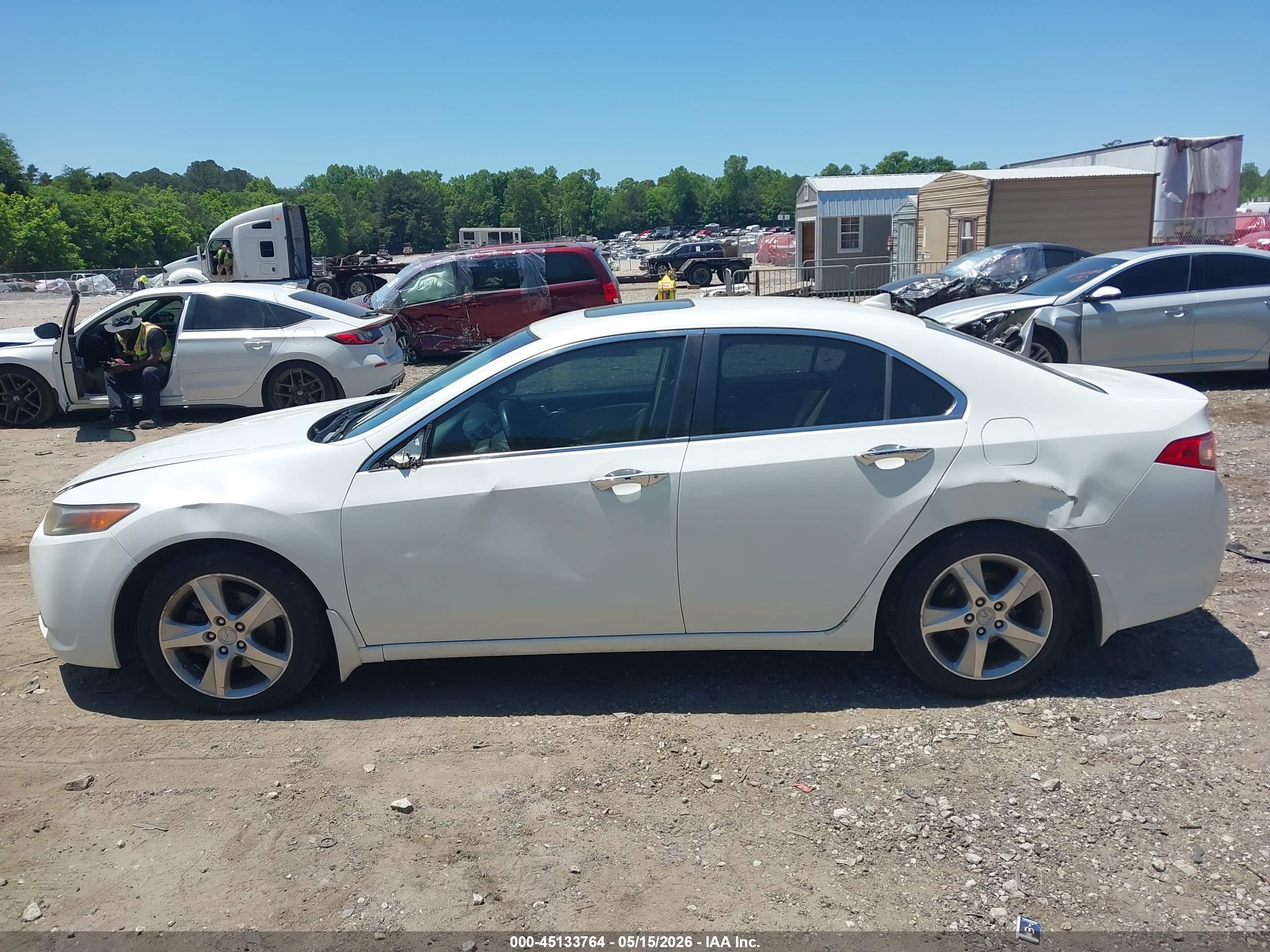 2012 Acura Tsx 2.4 Белый vin: JH4CU2F44CC003413