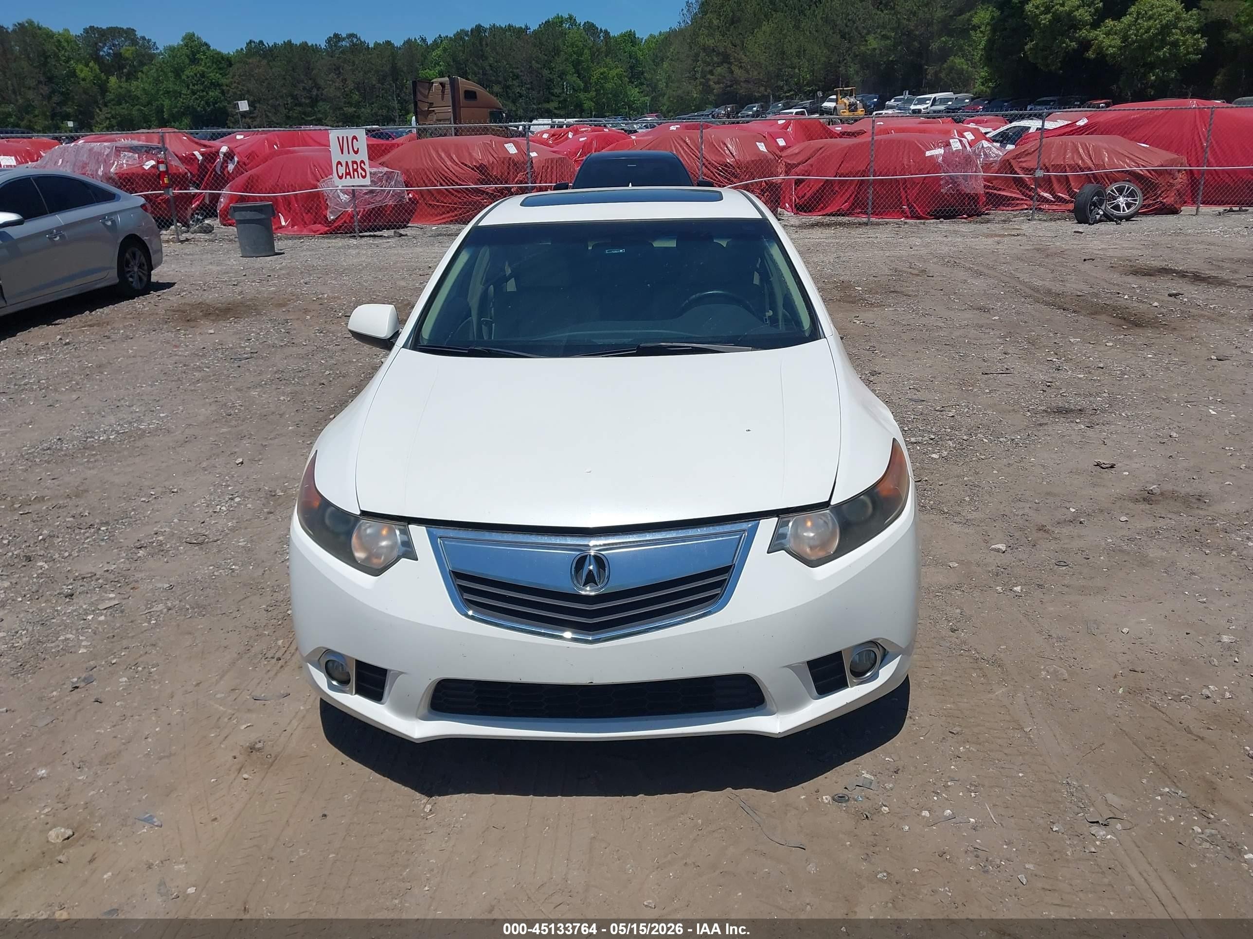 2012 Acura Tsx 2.4 Белый vin: JH4CU2F44CC003413