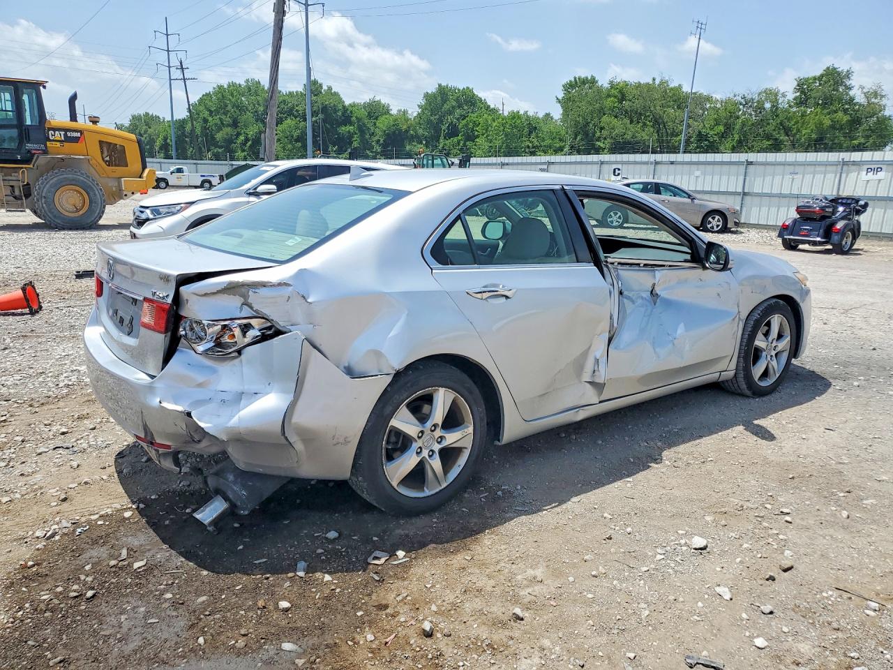 2012 Acura Tsx Silver vin: JH4CU2F44CC011222