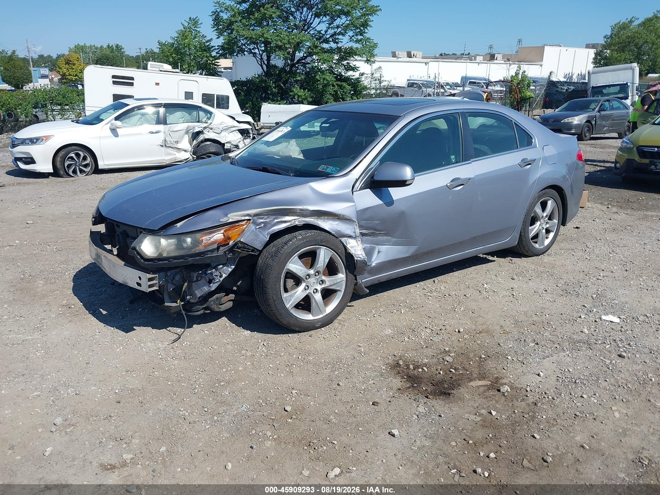 2012 Acura Tsx 2.4 Silver vin: JH4CU2F44CC012127