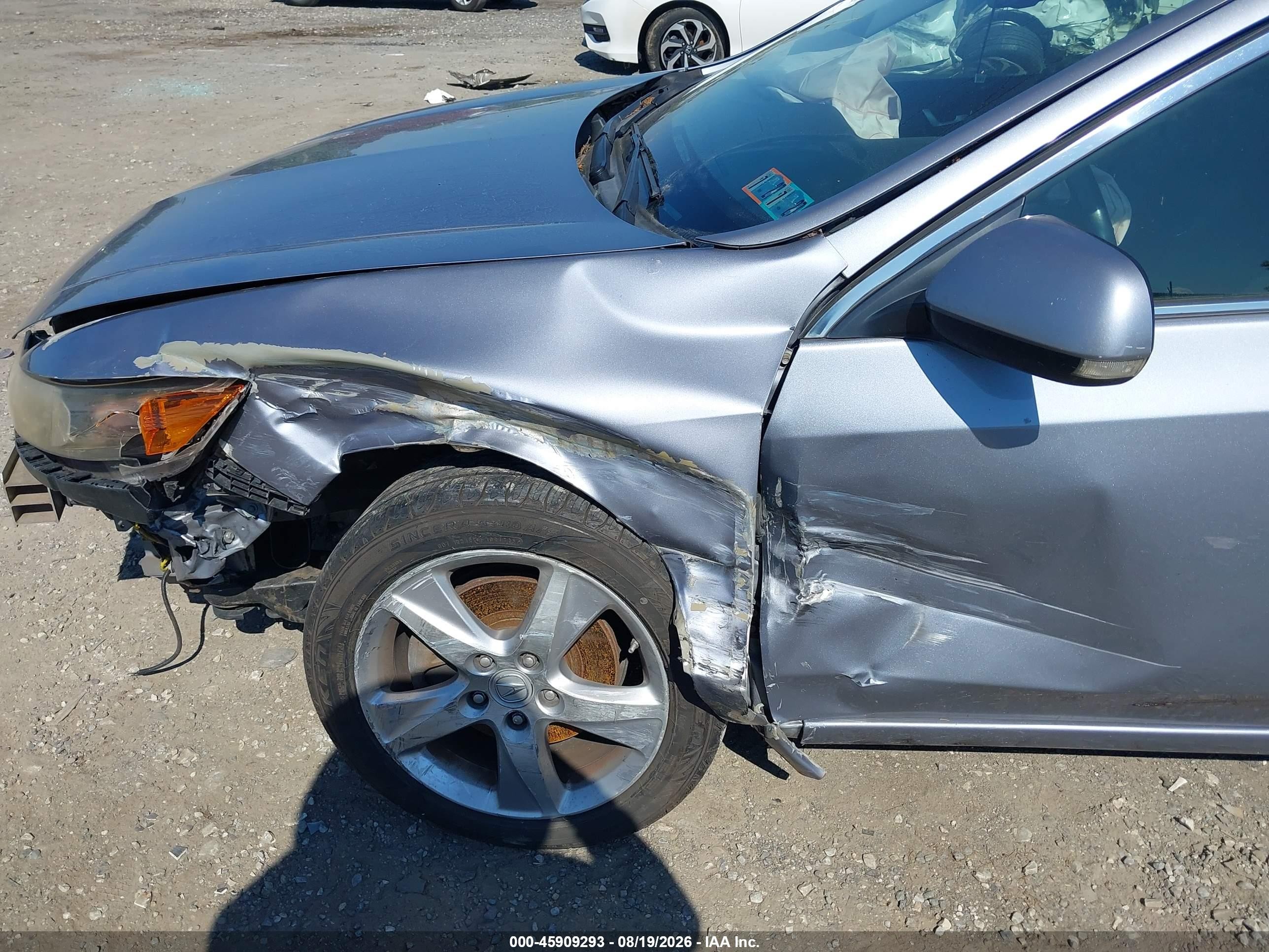 2012 Acura Tsx 2.4 Silver vin: JH4CU2F44CC012127