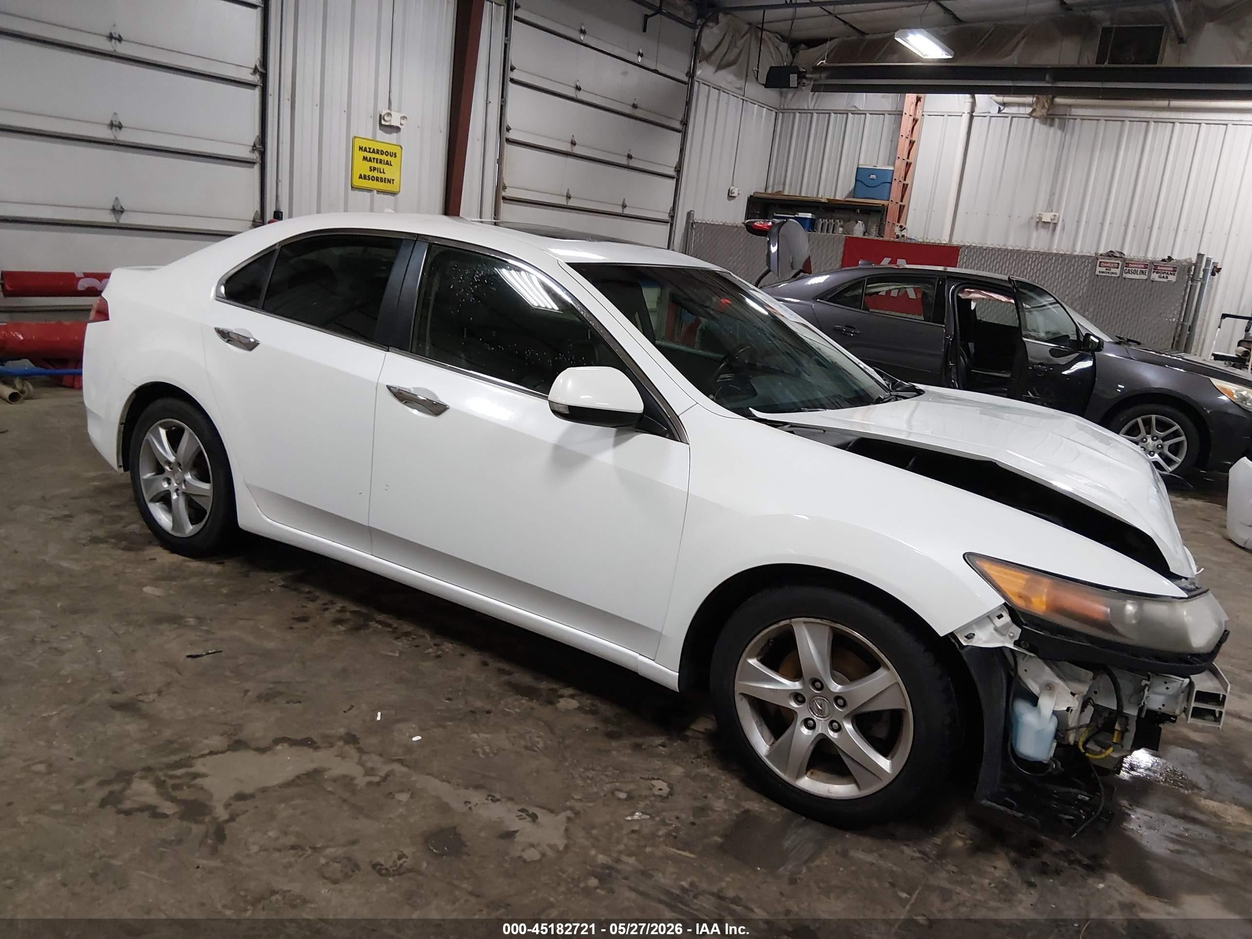 2012 Acura Tsx 2.4 White vin: JH4CU2F44CC012936