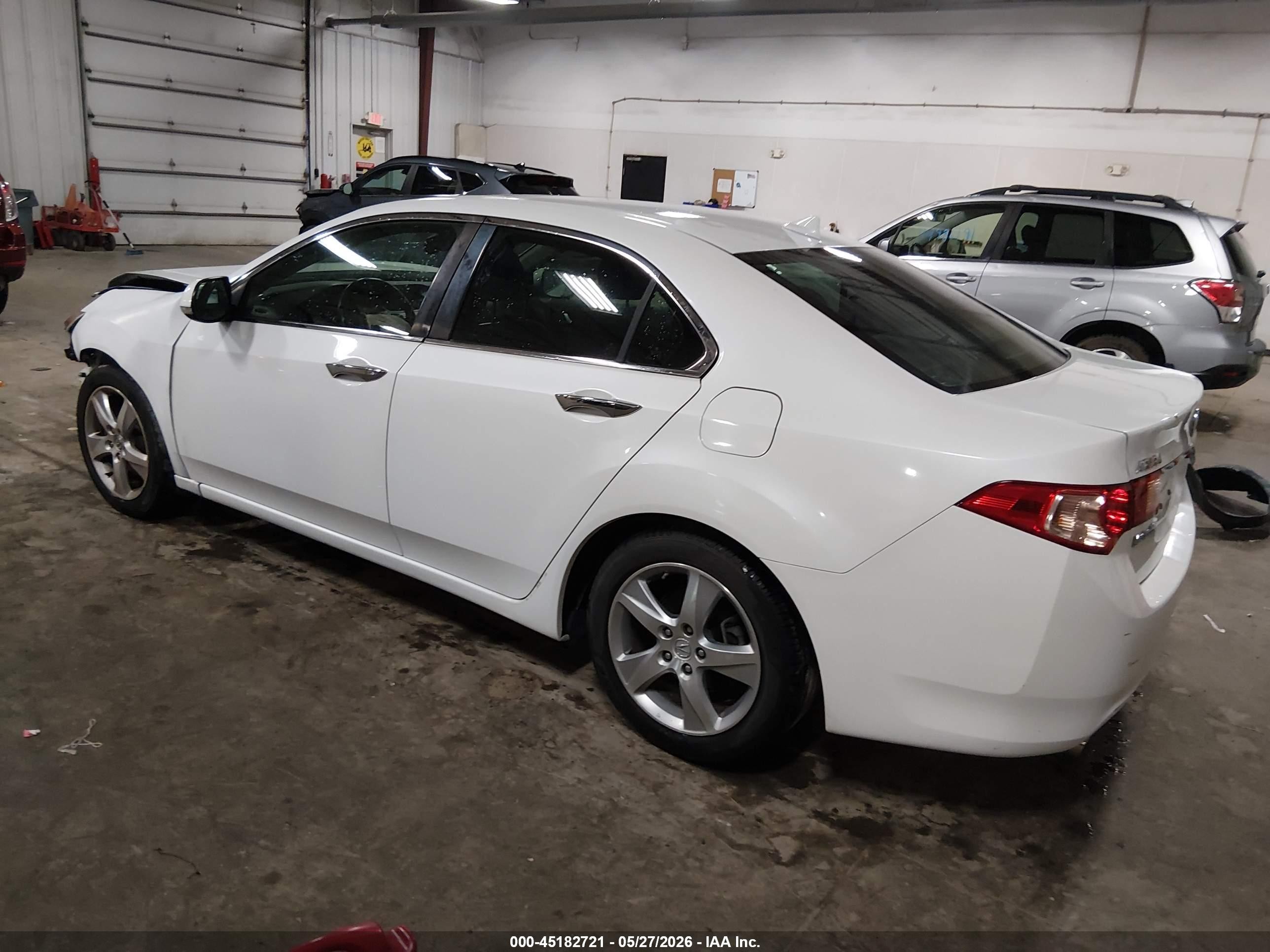 2012 Acura Tsx 2.4 White vin: JH4CU2F44CC012936