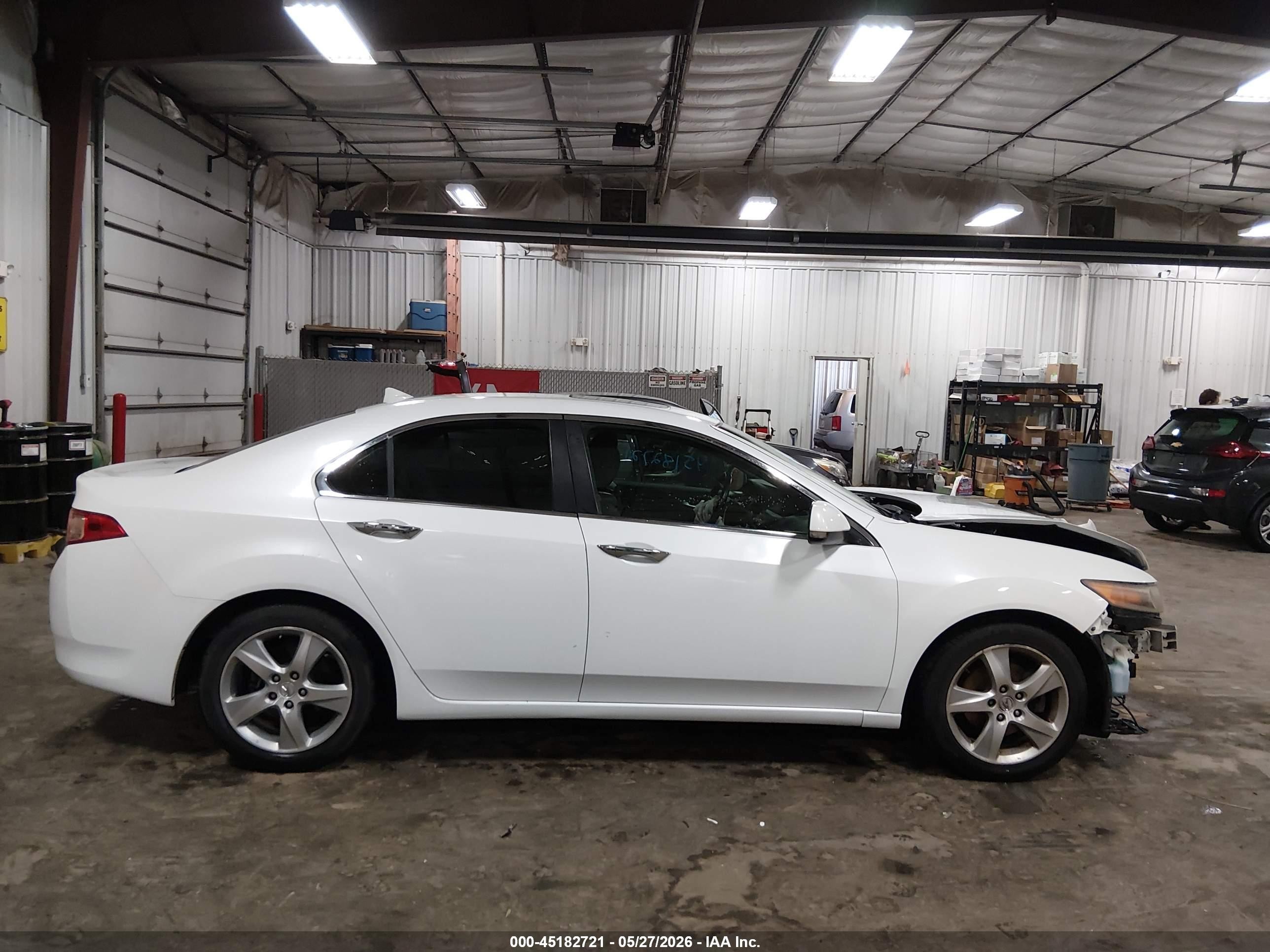 2012 Acura Tsx 2.4 White vin: JH4CU2F44CC012936