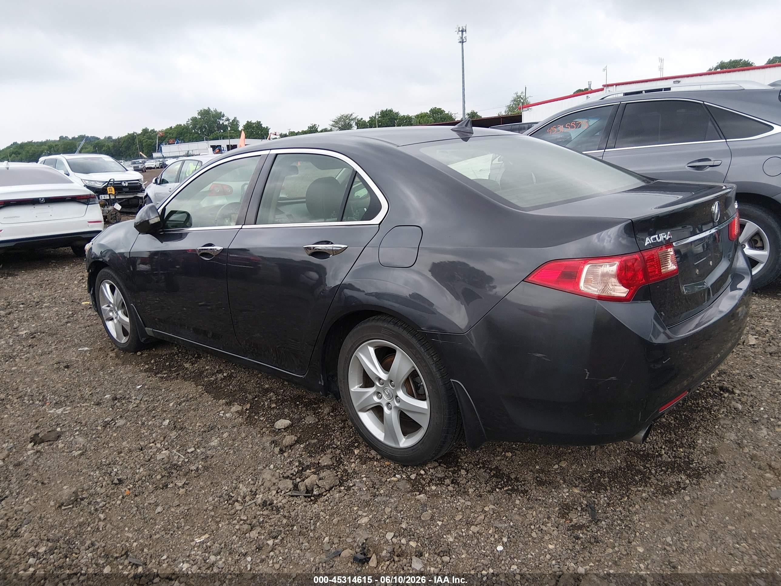 2012 Acura Tsx 2.4 Black vin: JH4CU2F44CC016730