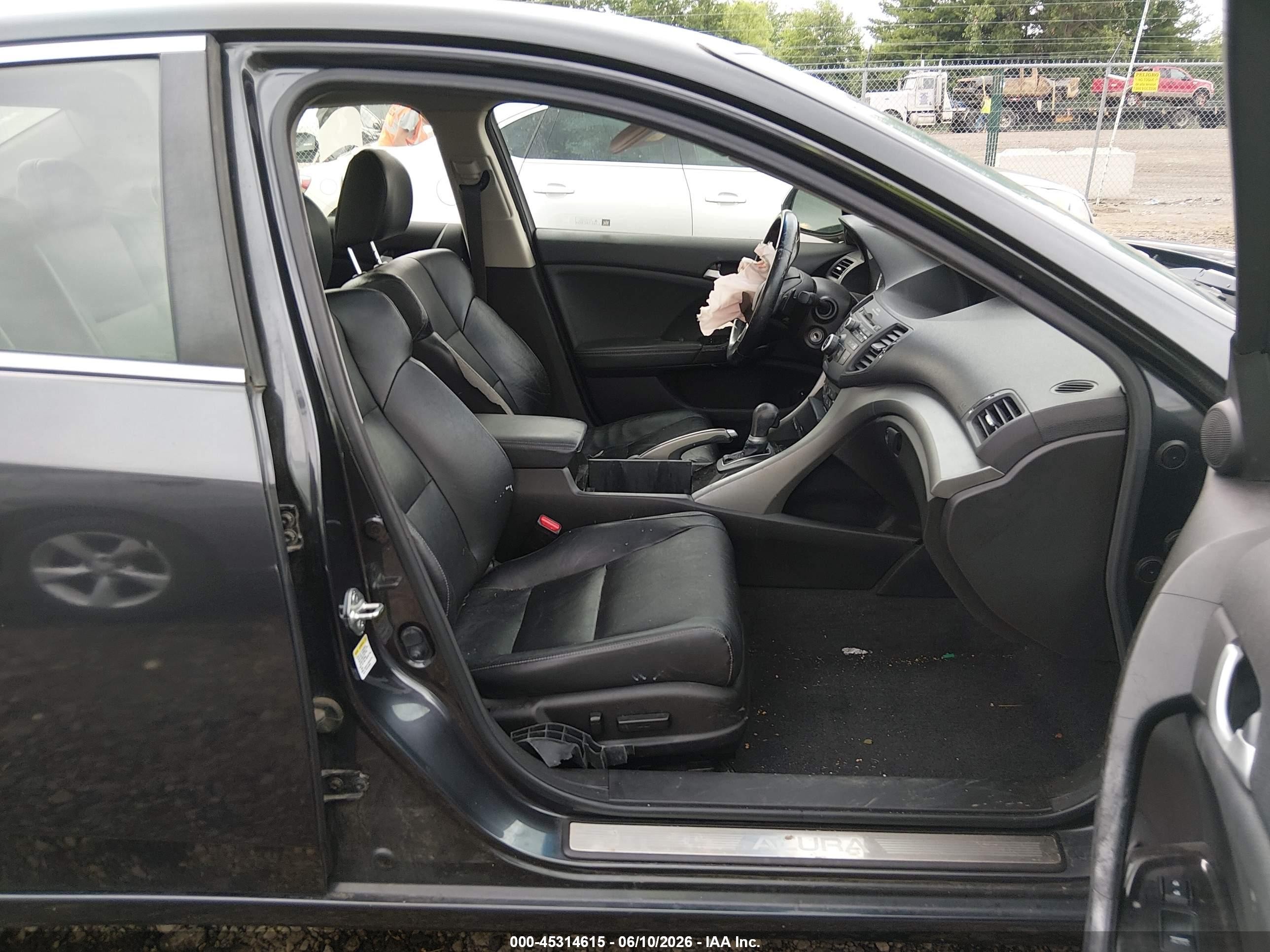 2012 Acura Tsx 2.4 Black vin: JH4CU2F44CC016730
