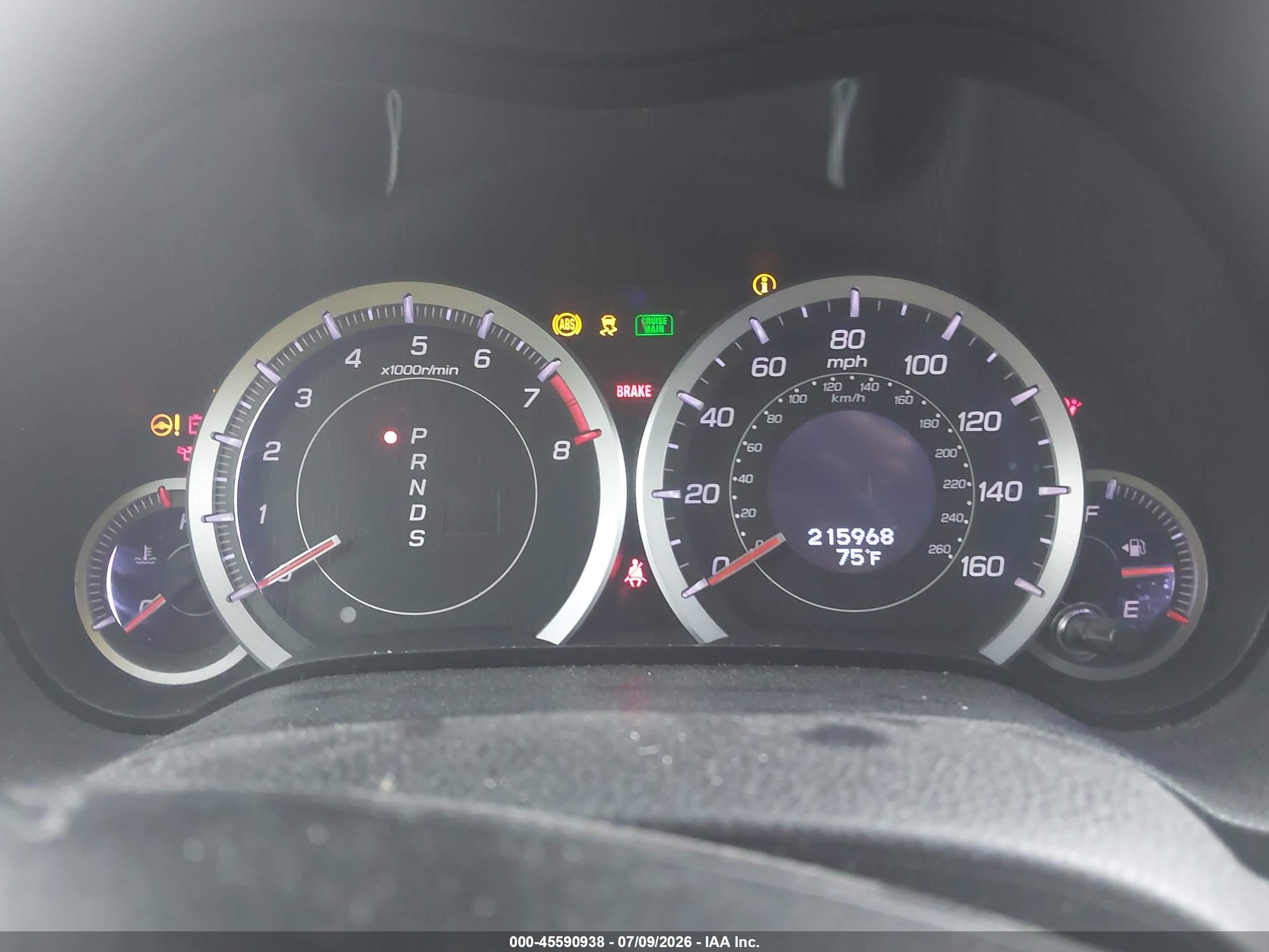 2012 Acura Tsx 2.4 Серый vin: JH4CU2F44CC027694