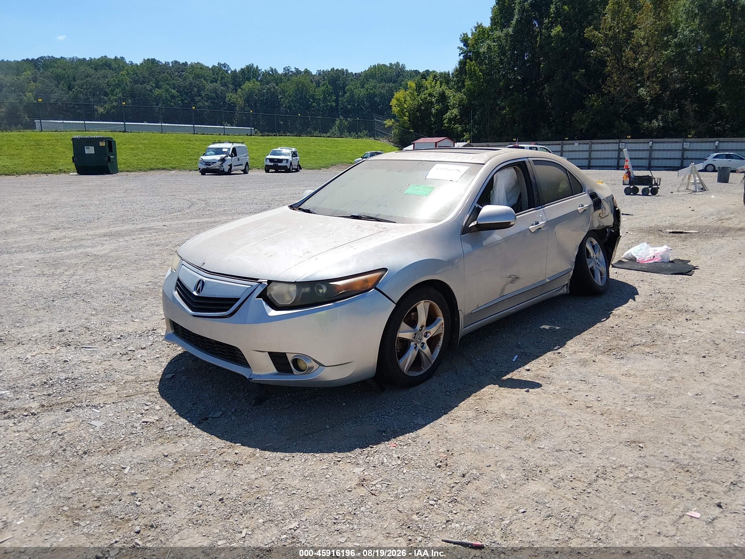 2012 Acura Tsx 2.4 Silver vin: JH4CU2F44CC028490