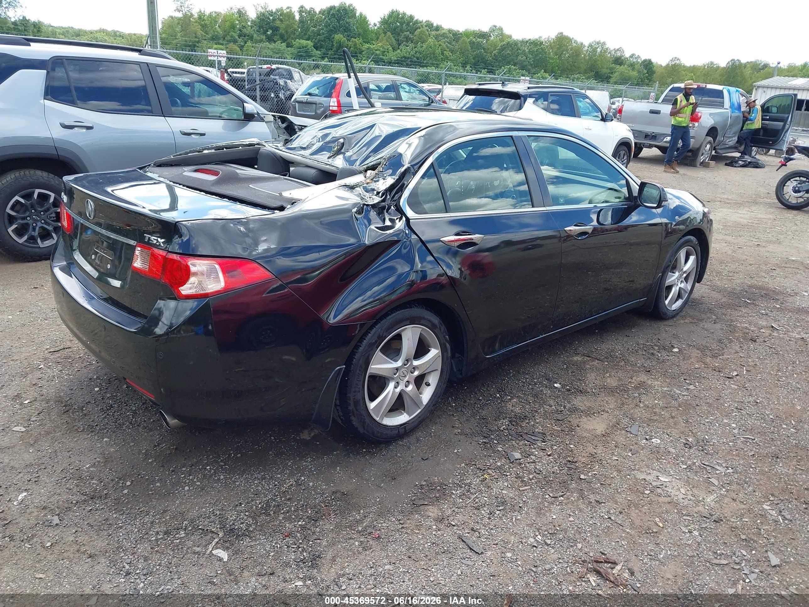 2013 Acura Tsx 2.4 Black vin: JH4CU2F44DC009004