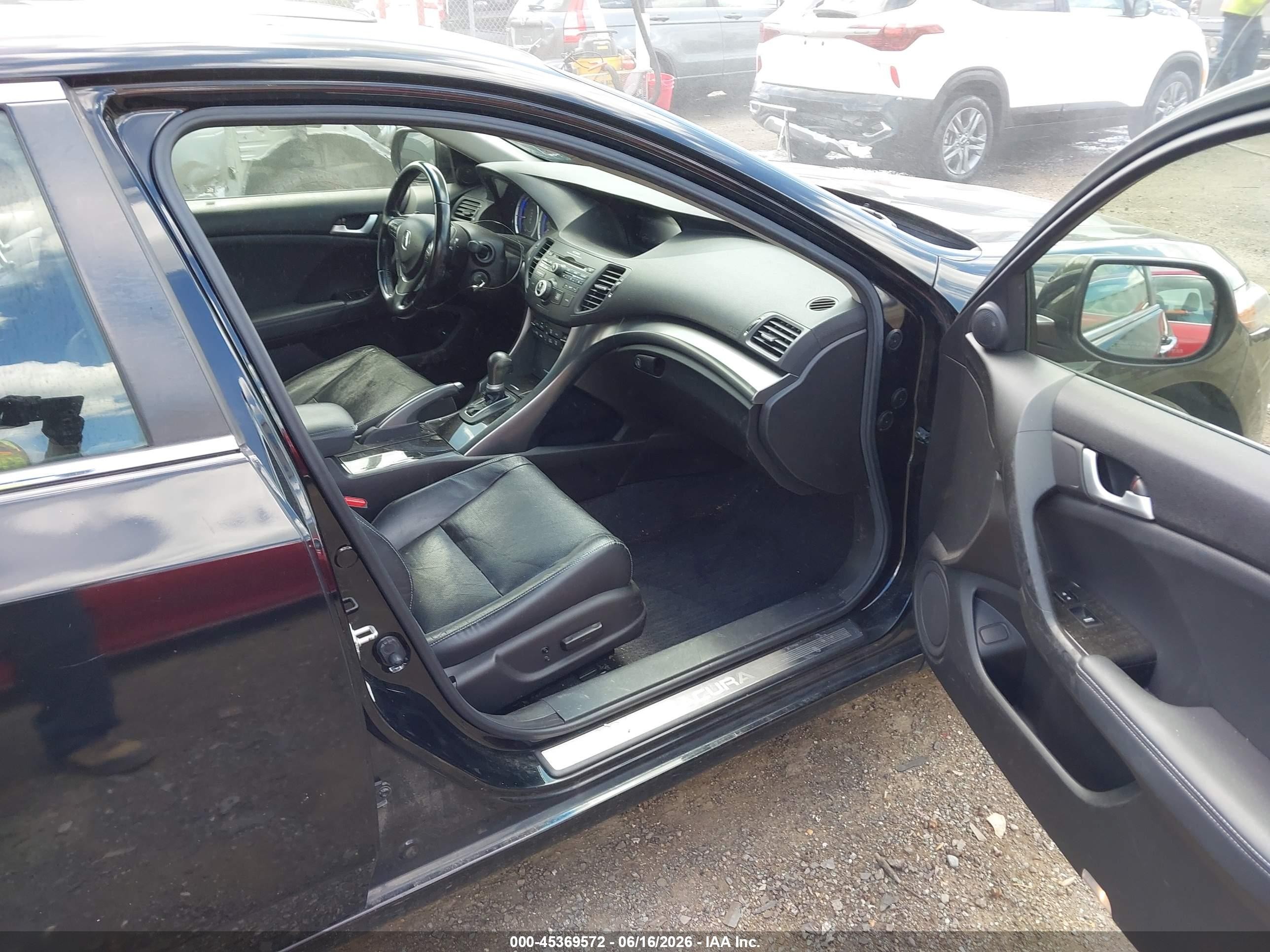2013 Acura Tsx 2.4 Black vin: JH4CU2F44DC009004