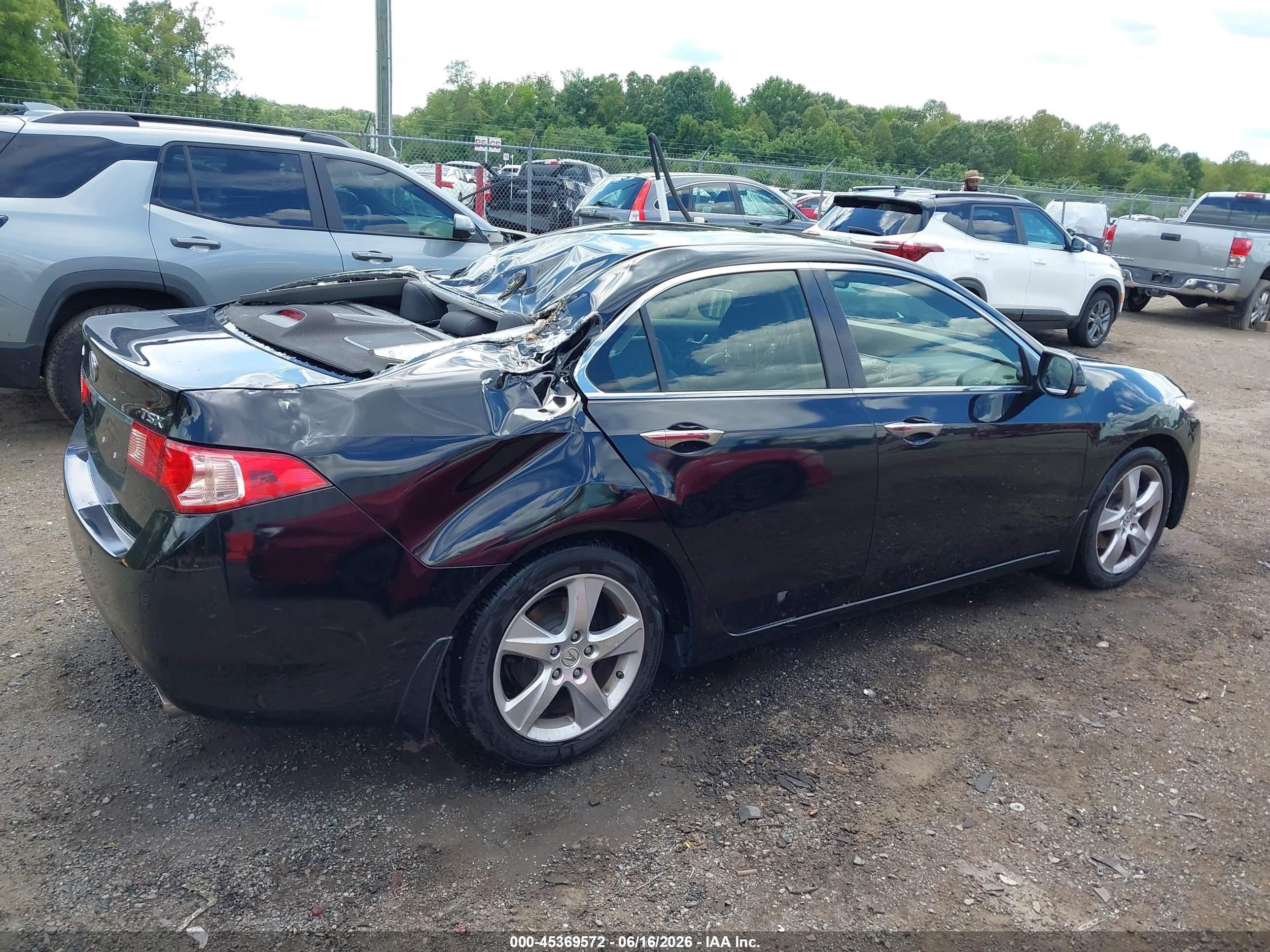 2013 Acura Tsx 2.4 Black vin: JH4CU2F44DC009004