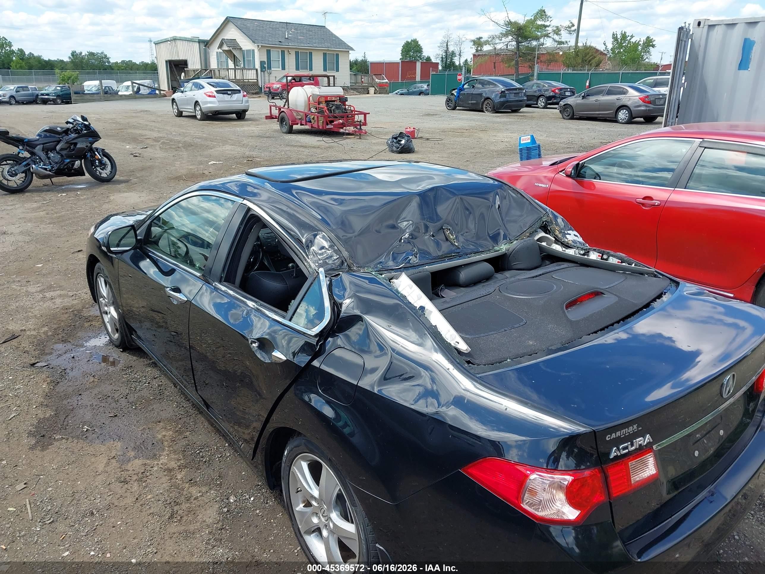 2013 Acura Tsx 2.4 Black vin: JH4CU2F44DC009004