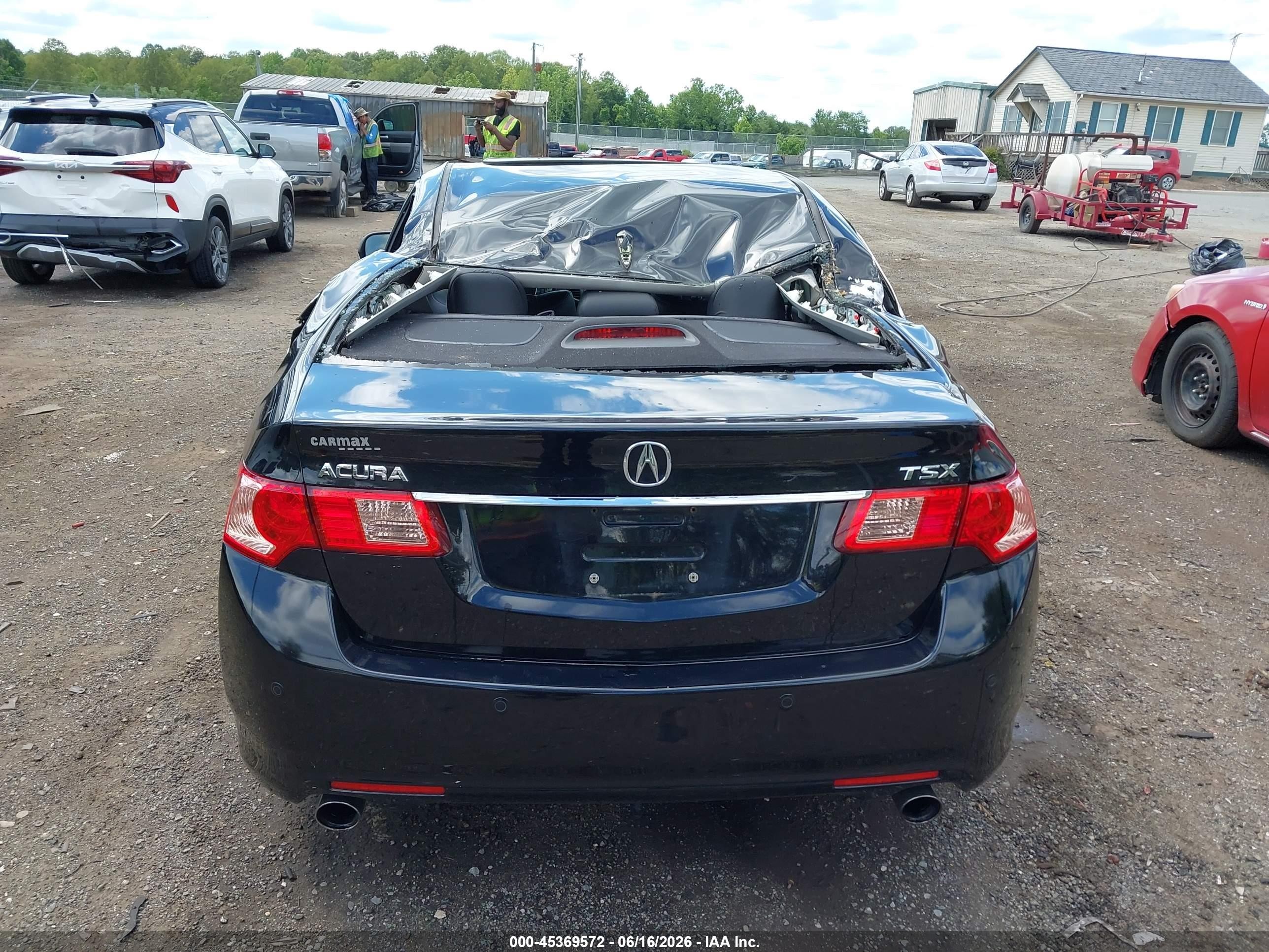 2013 Acura Tsx 2.4 Black vin: JH4CU2F44DC009004