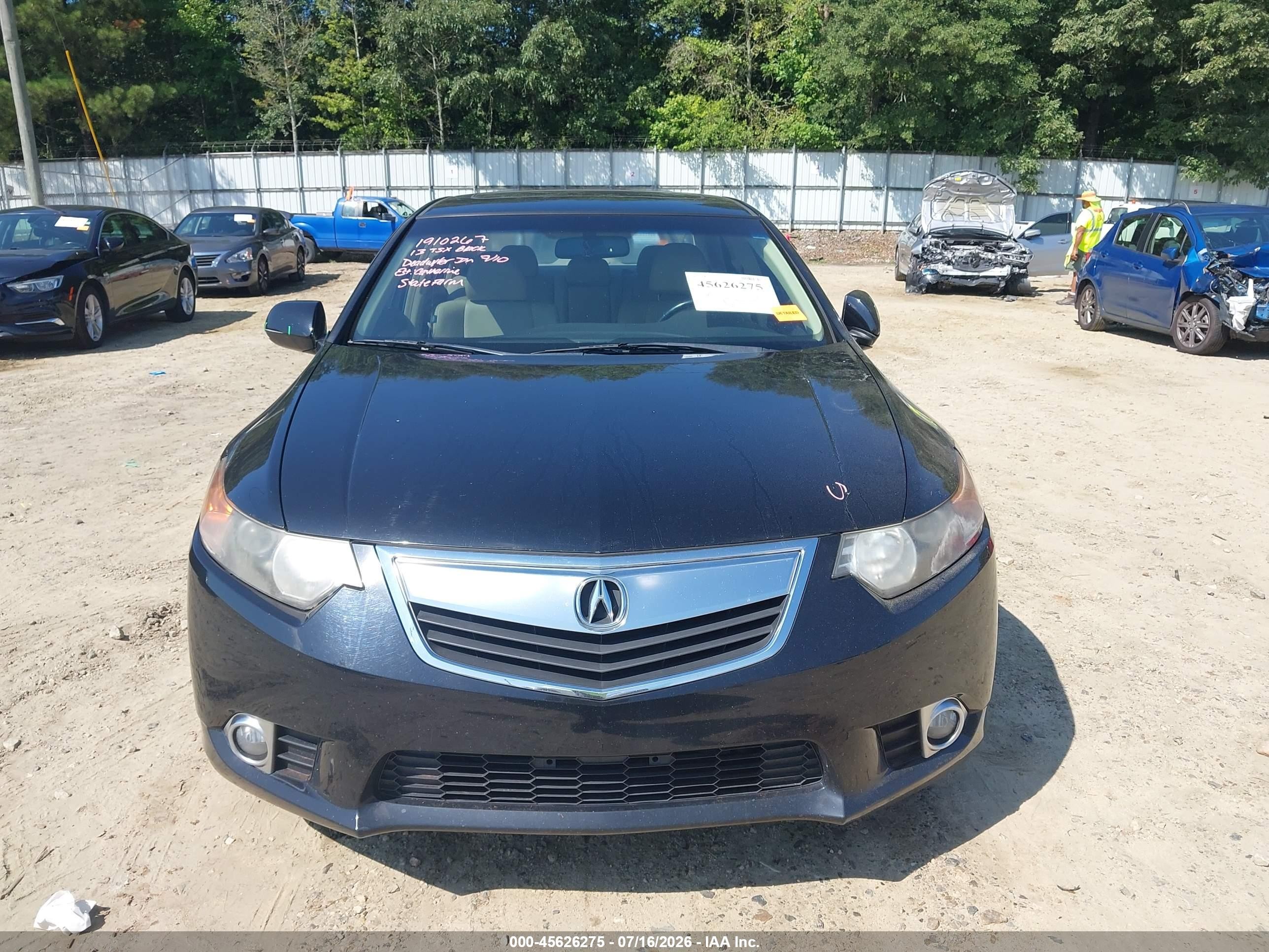 2013 Acura Tsx 2.4 Black vin: JH4CU2F44DC010427