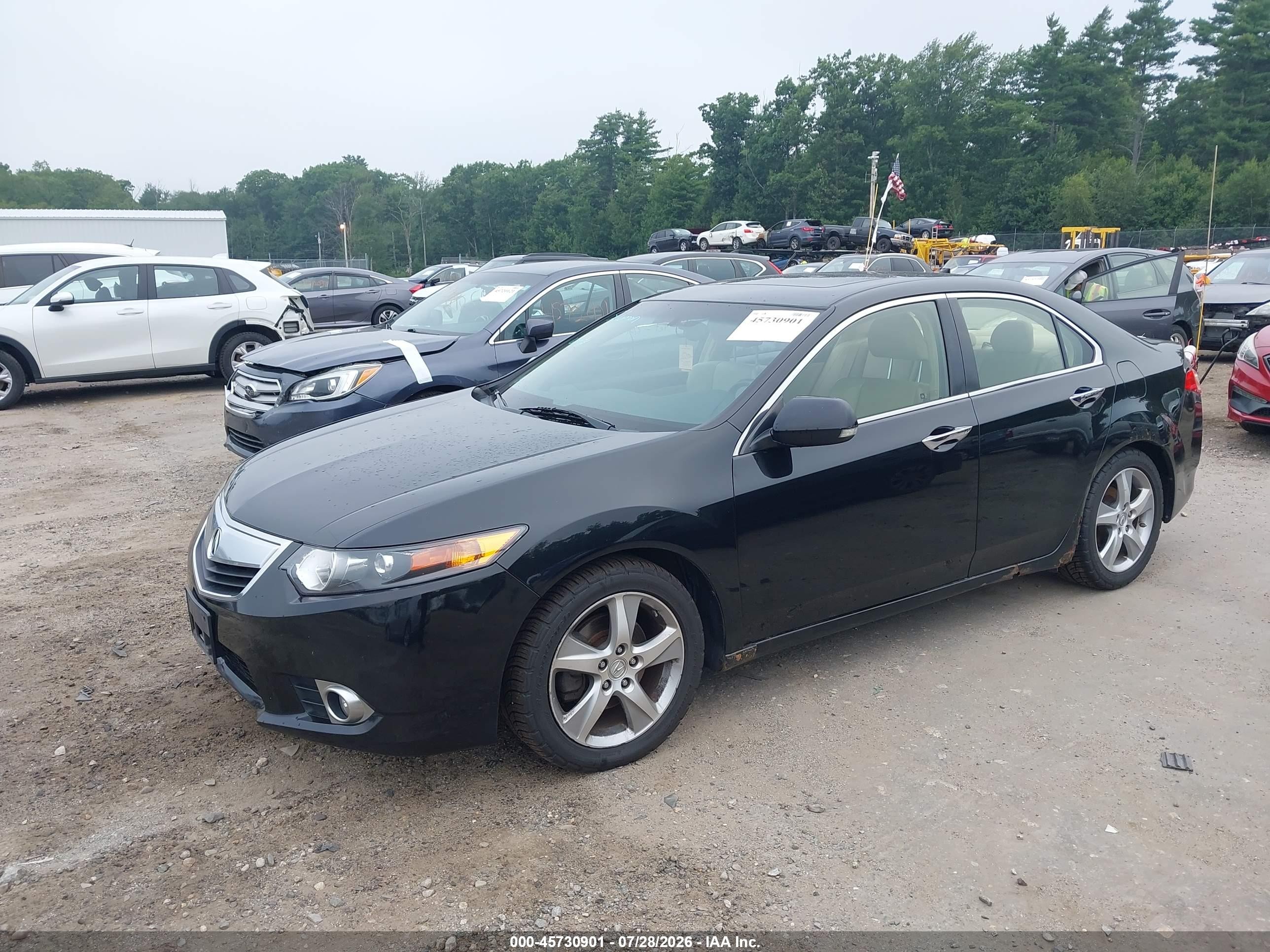 2014 Acura Tsx 2.4 Black vin: JH4CU2F44EC001373