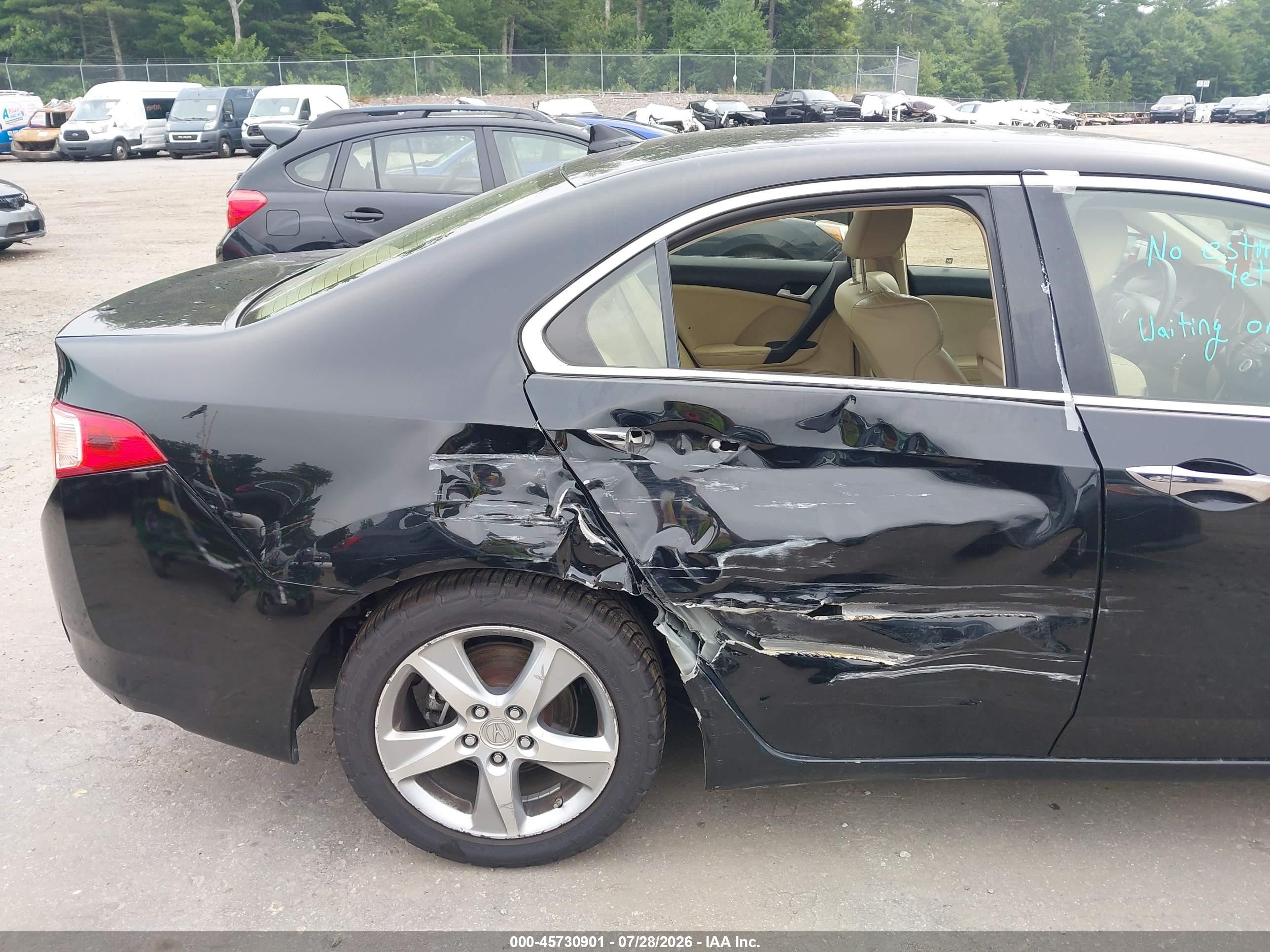 2014 Acura Tsx 2.4 Black vin: JH4CU2F44EC001373