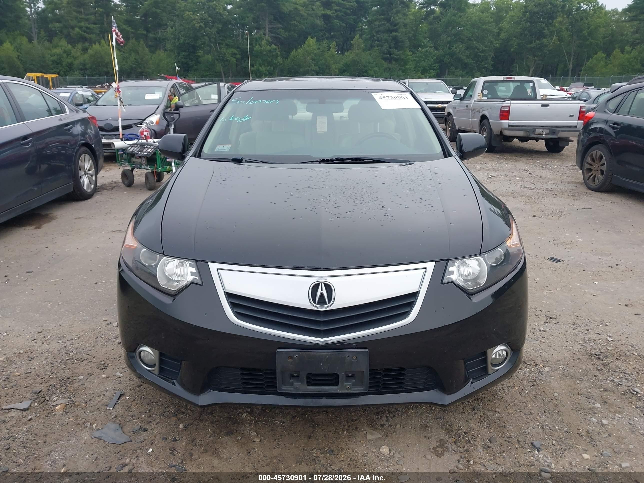 2014 Acura Tsx 2.4 Black vin: JH4CU2F44EC001373