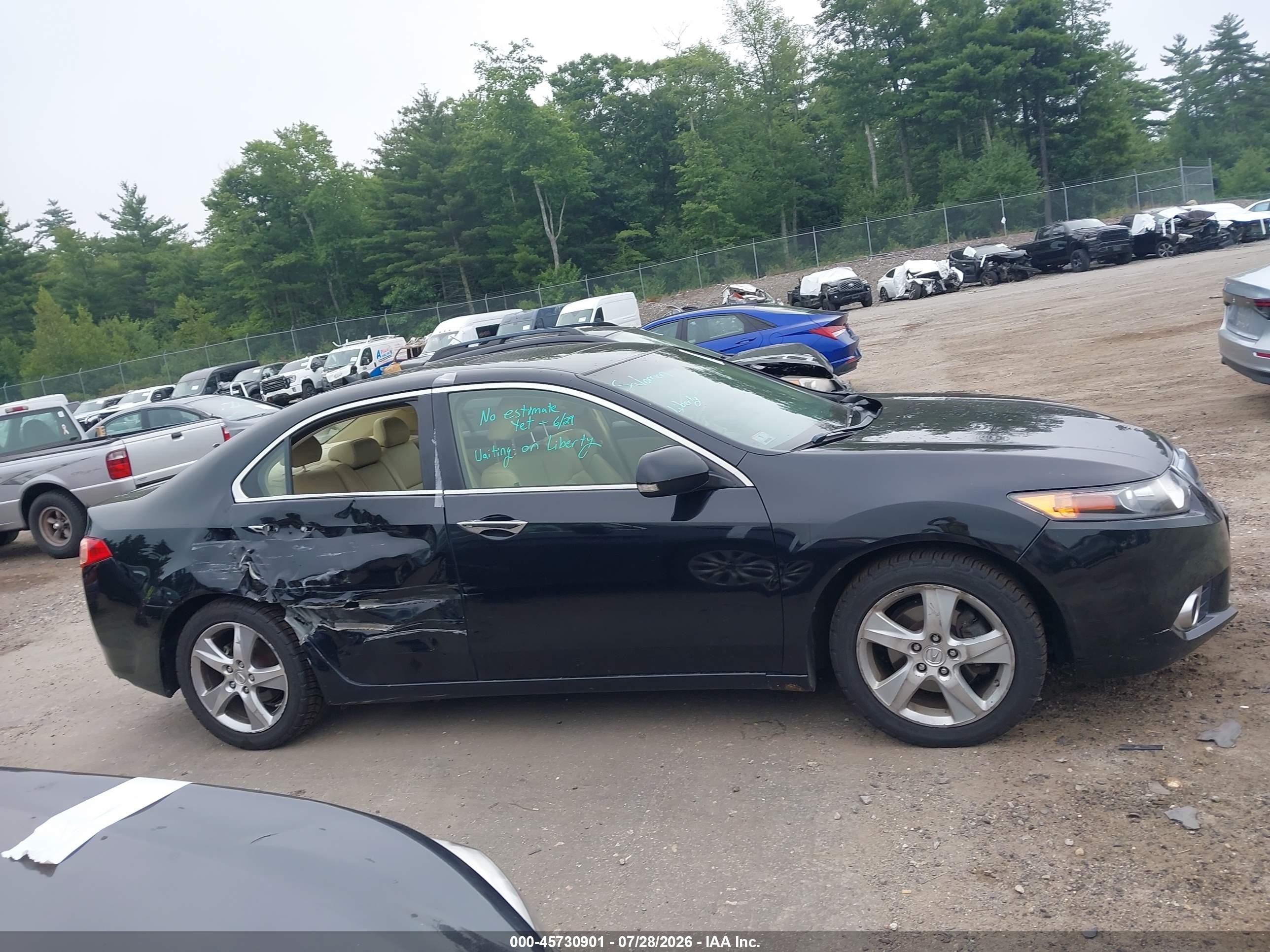 2014 Acura Tsx 2.4 Black vin: JH4CU2F44EC001373