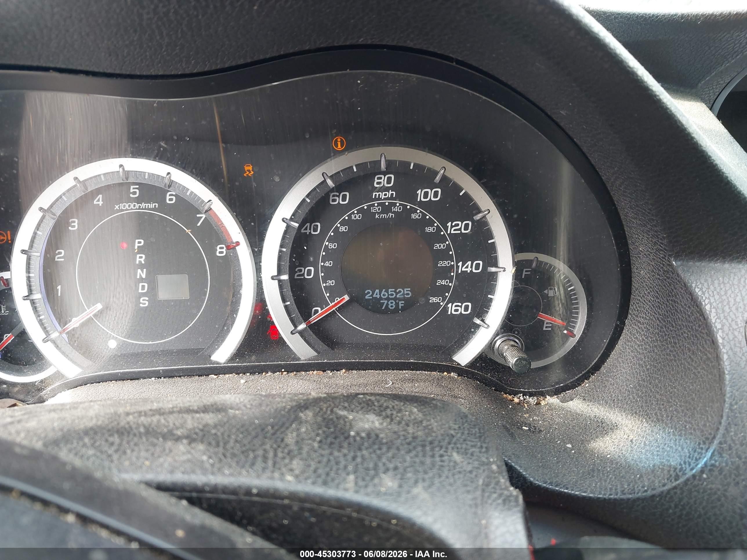 2012 Acura Tsx 2.4 Black vin: JH4CU2F45CC003212