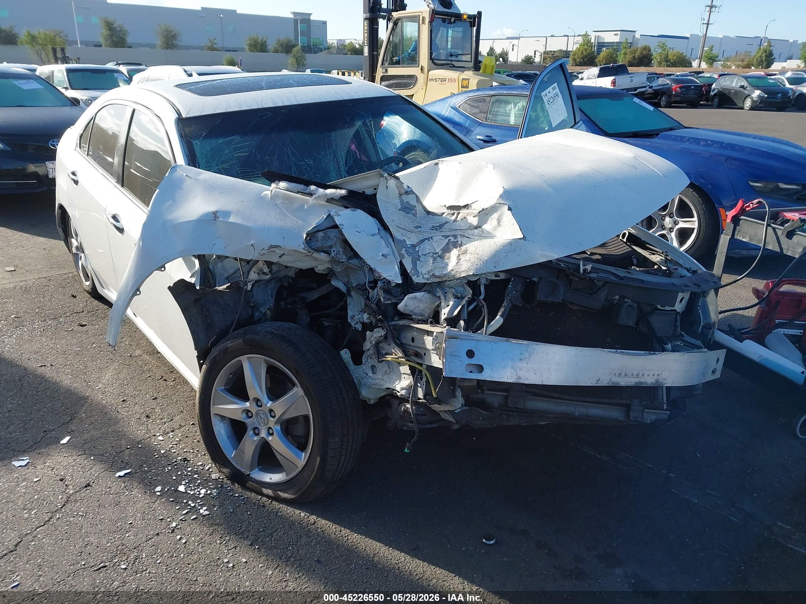2012 Acura Tsx 2.4 Белый vin: JH4CU2F45CC010709