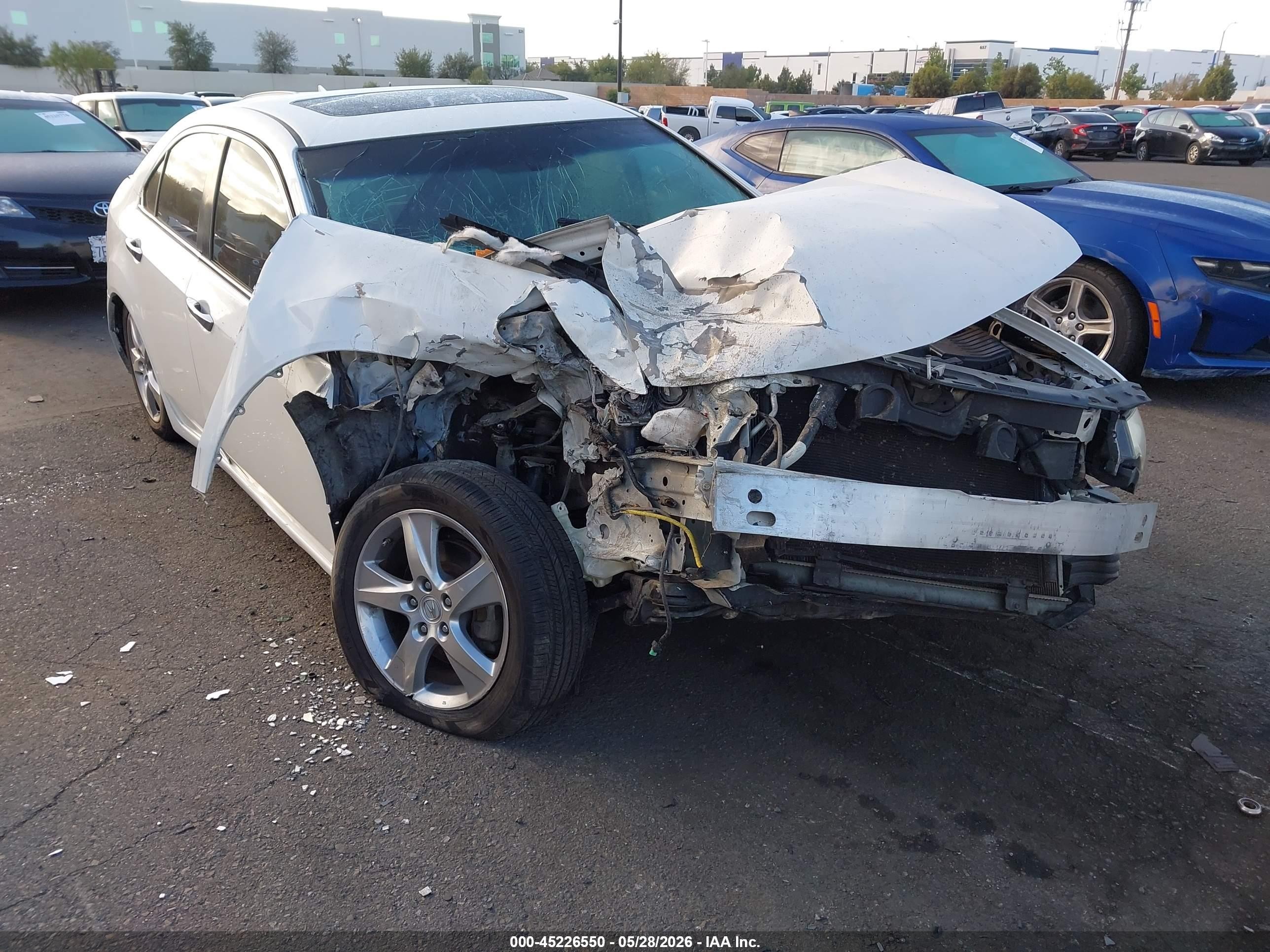 2012 Acura Tsx 2.4 Белый vin: JH4CU2F45CC010709