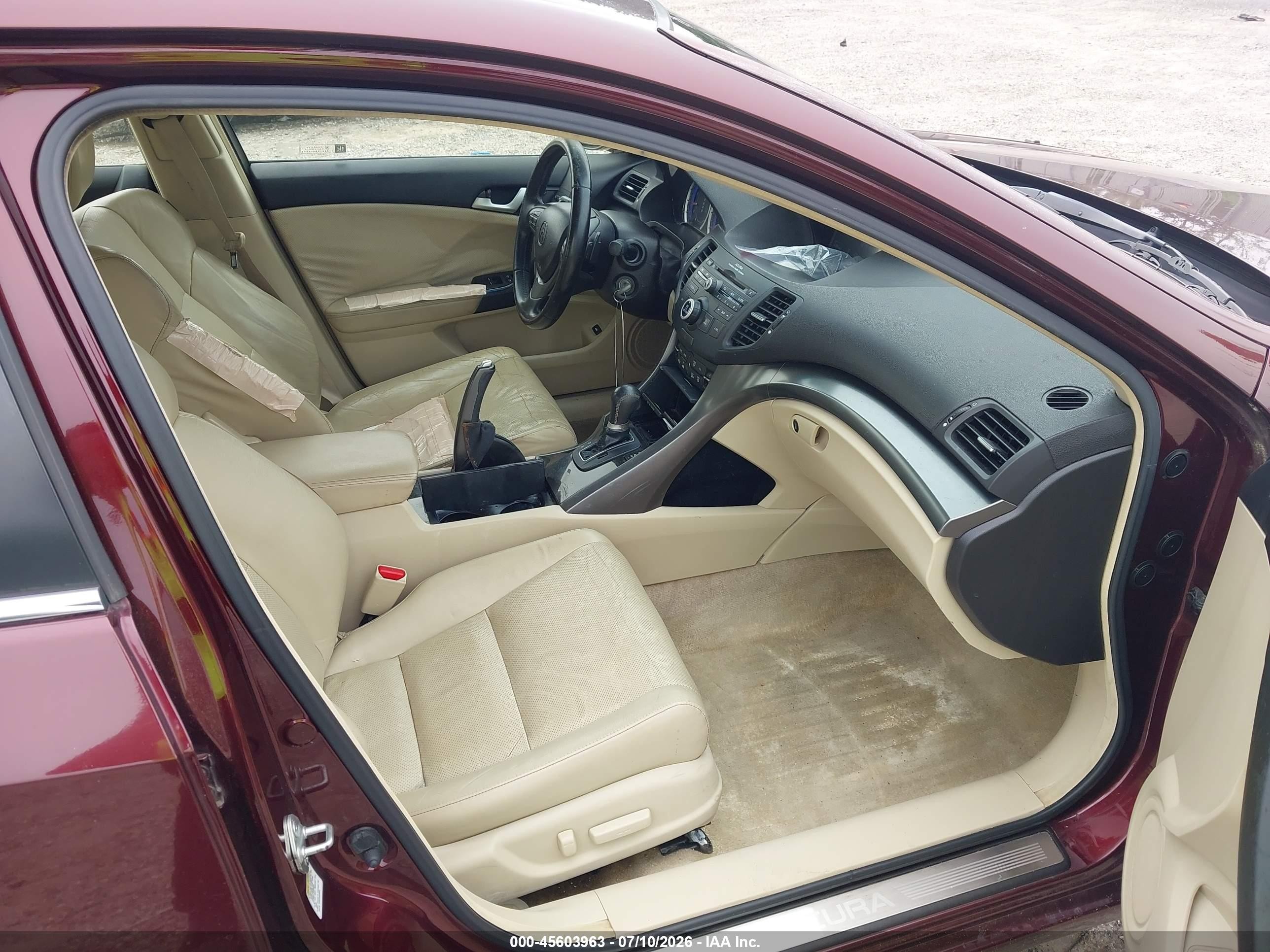 2012 Acura Tsx 2.4 Burgundy vin: JH4CU2F45CC014727