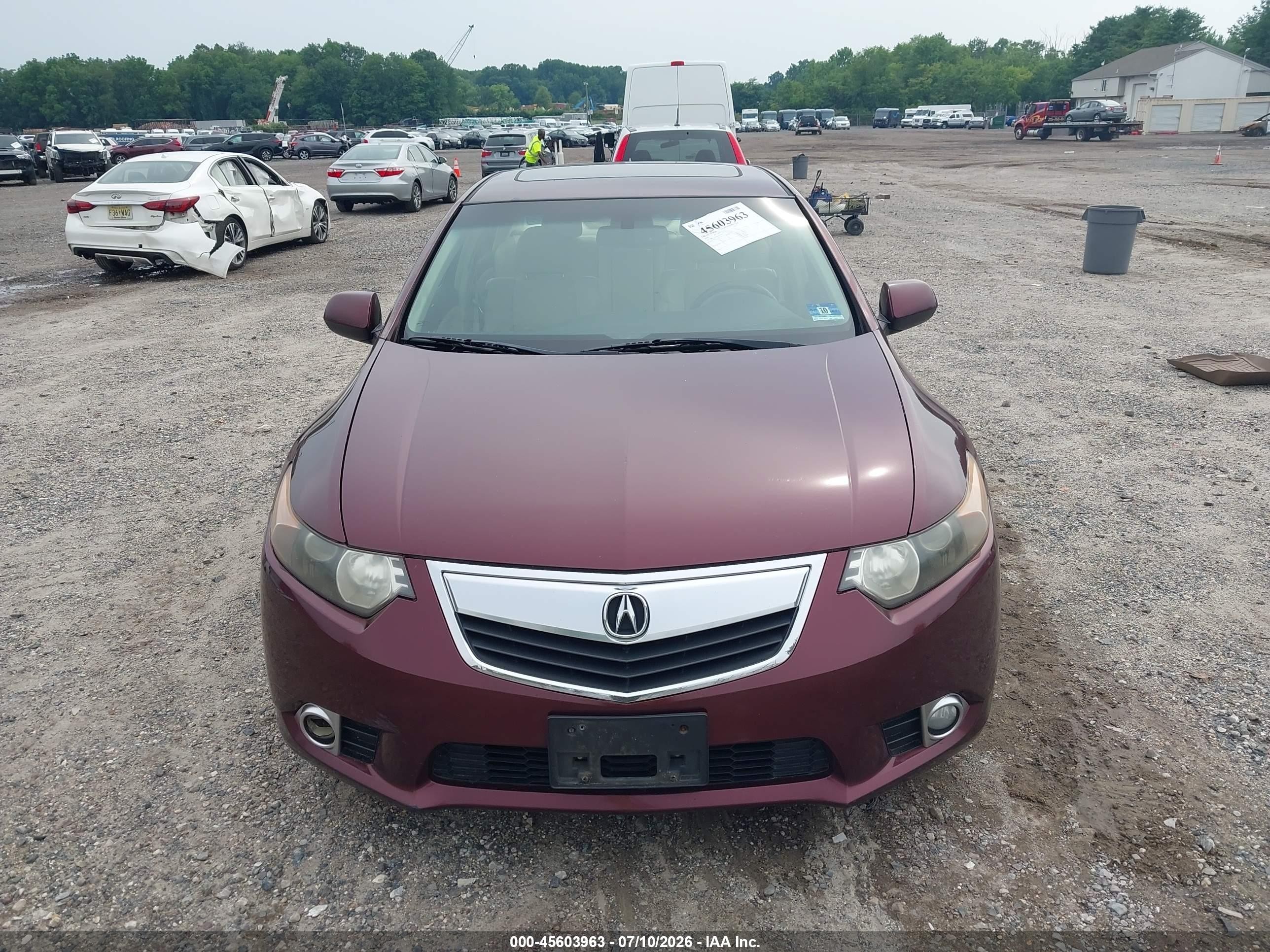 2012 Acura Tsx 2.4 Burgundy vin: JH4CU2F45CC014727