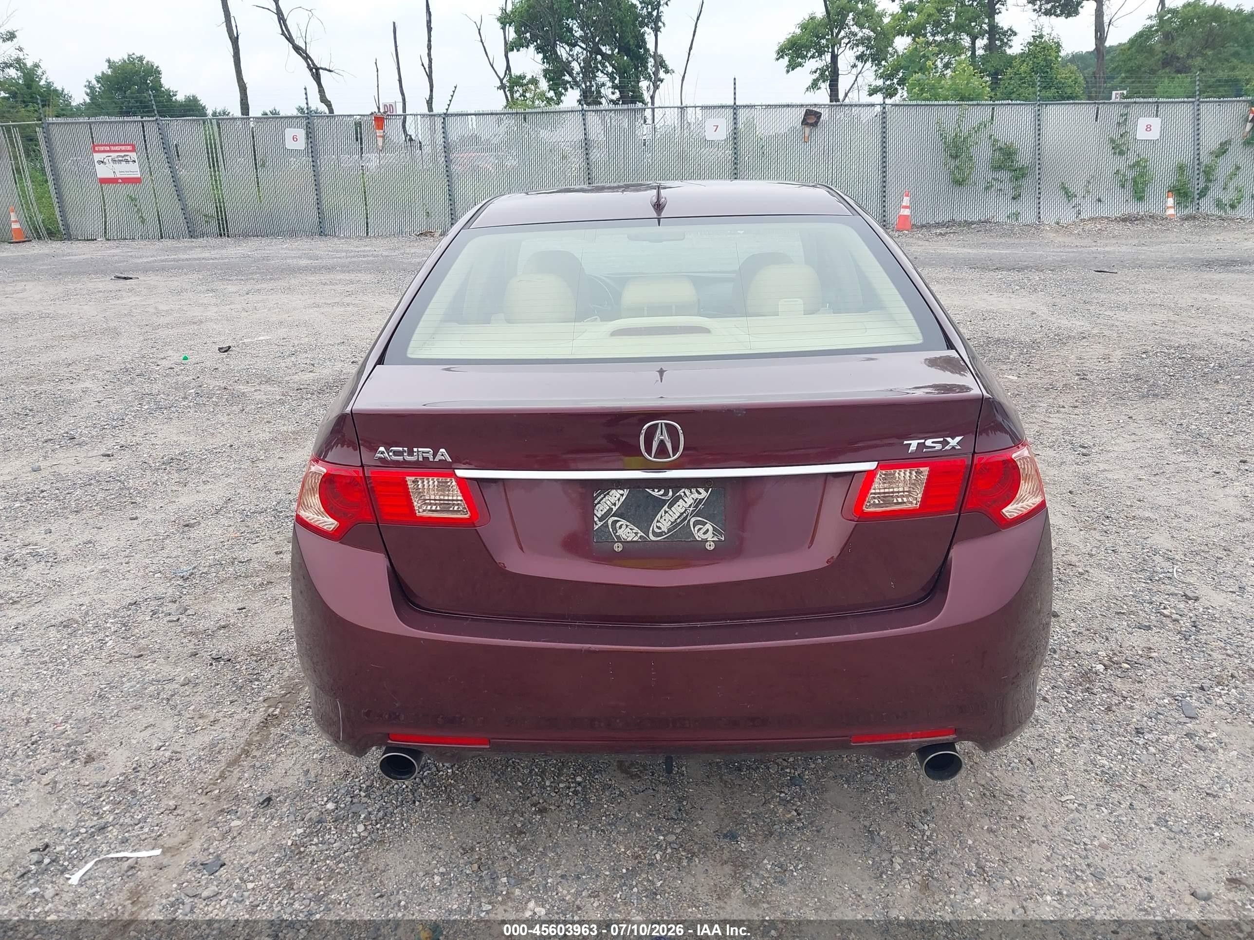 2012 Acura Tsx 2.4 Burgundy vin: JH4CU2F45CC014727