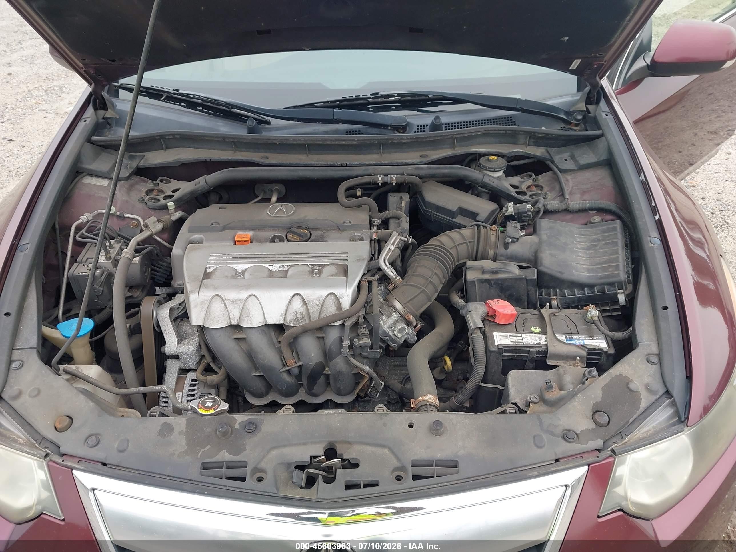 2012 Acura Tsx 2.4 Burgundy vin: JH4CU2F45CC014727