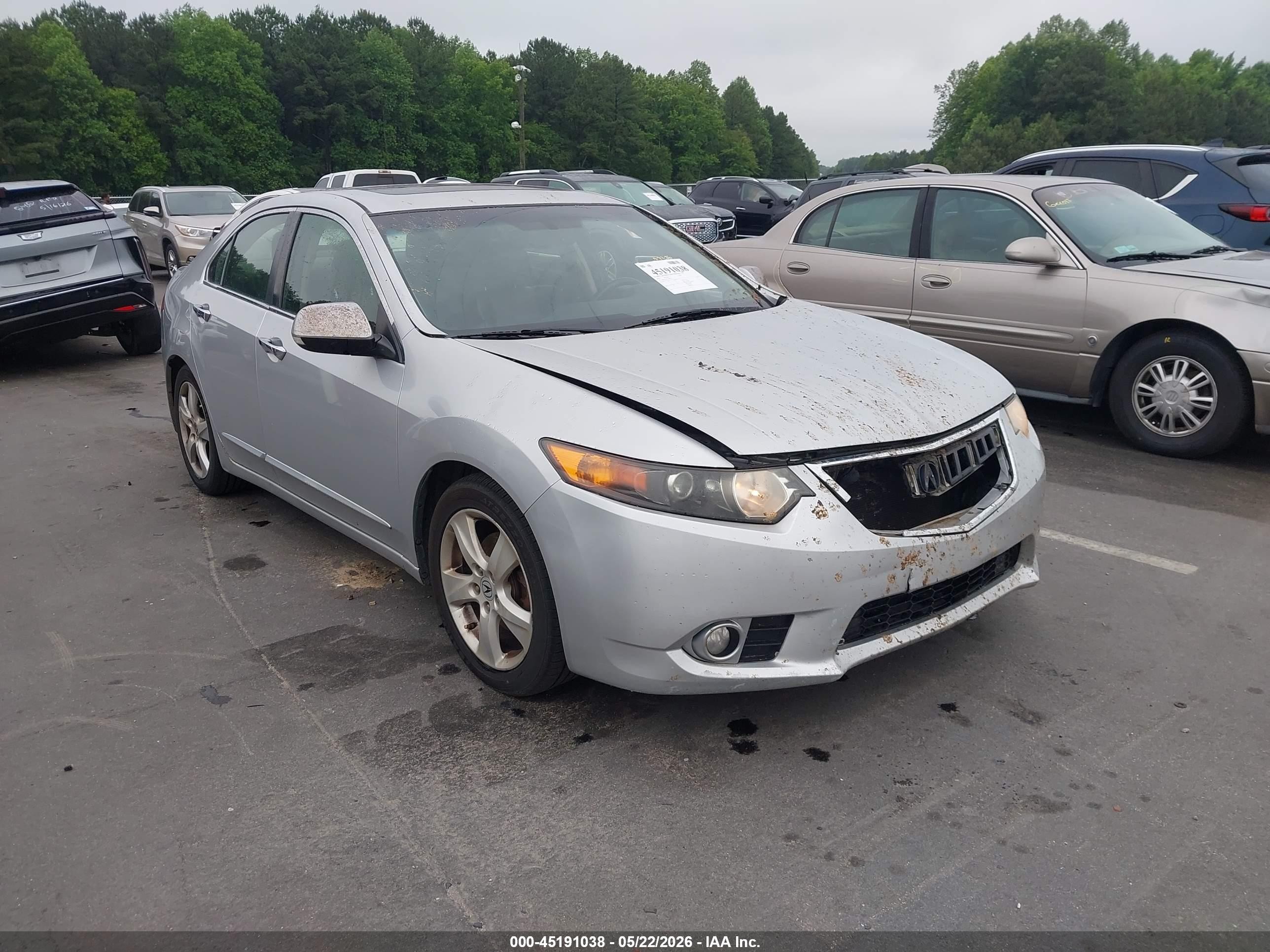 2012 Acura Tsx 2.4 Silver vin: JH4CU2F46CC009925