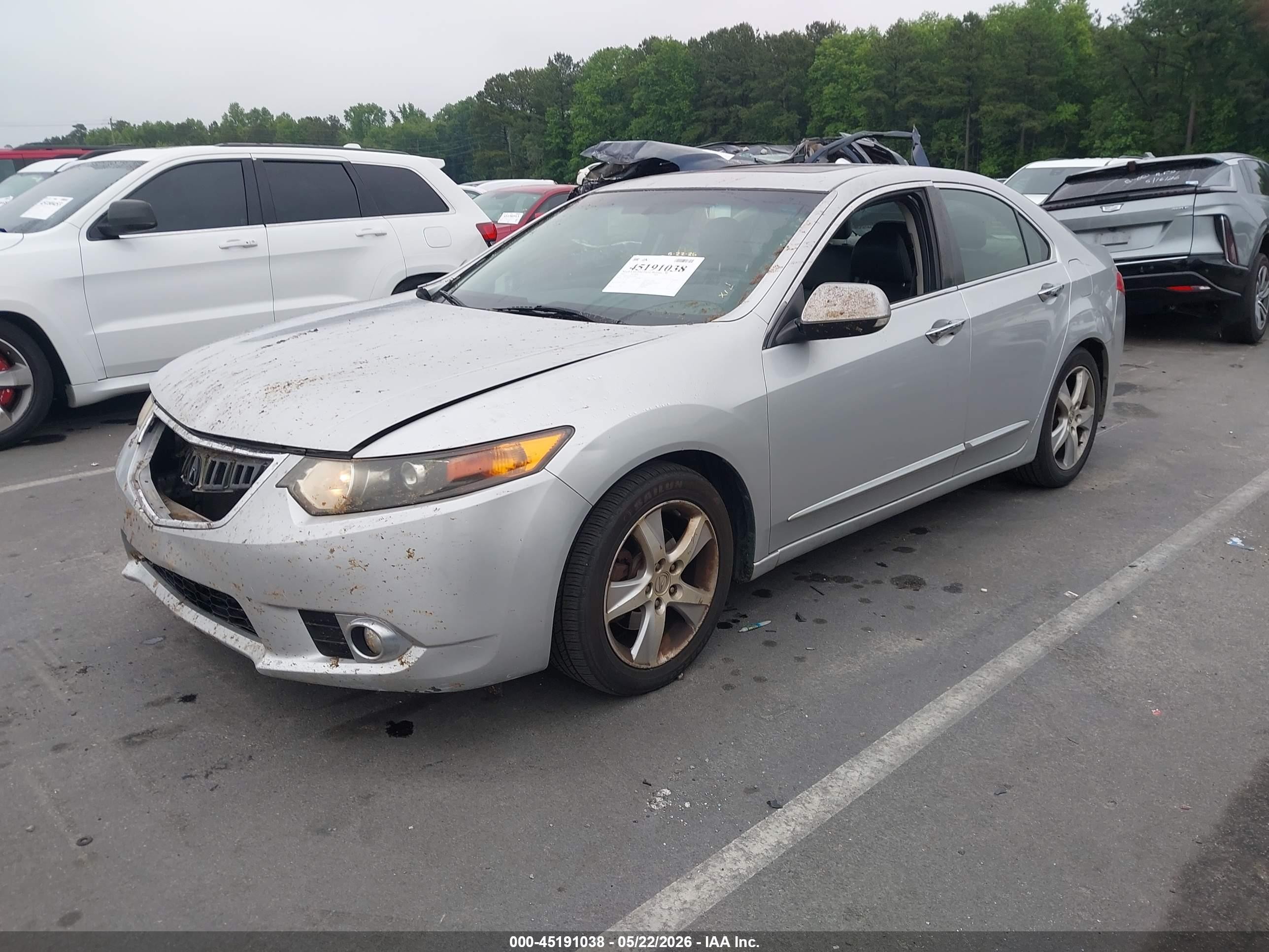 2012 Acura Tsx 2.4 Silver vin: JH4CU2F46CC009925