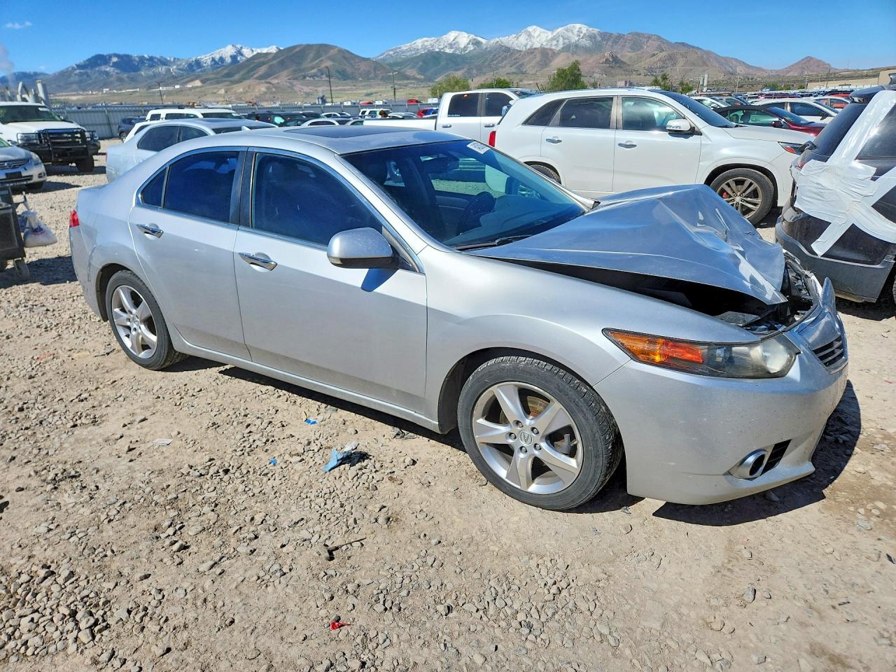 2012 Acura Tsx Silver vin: JH4CU2F46CC012730