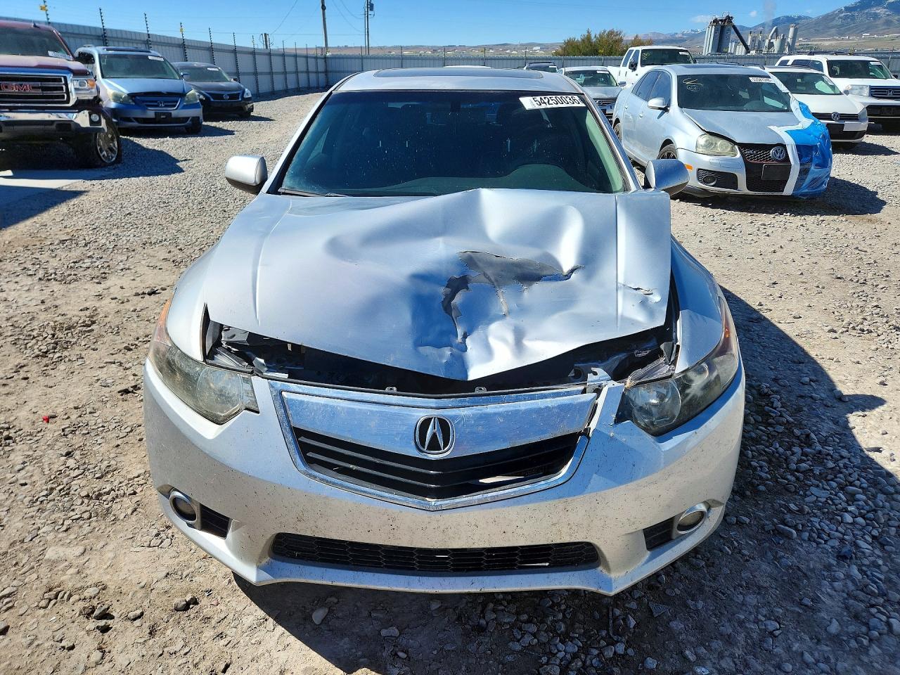 2012 Acura Tsx Silver vin: JH4CU2F46CC012730