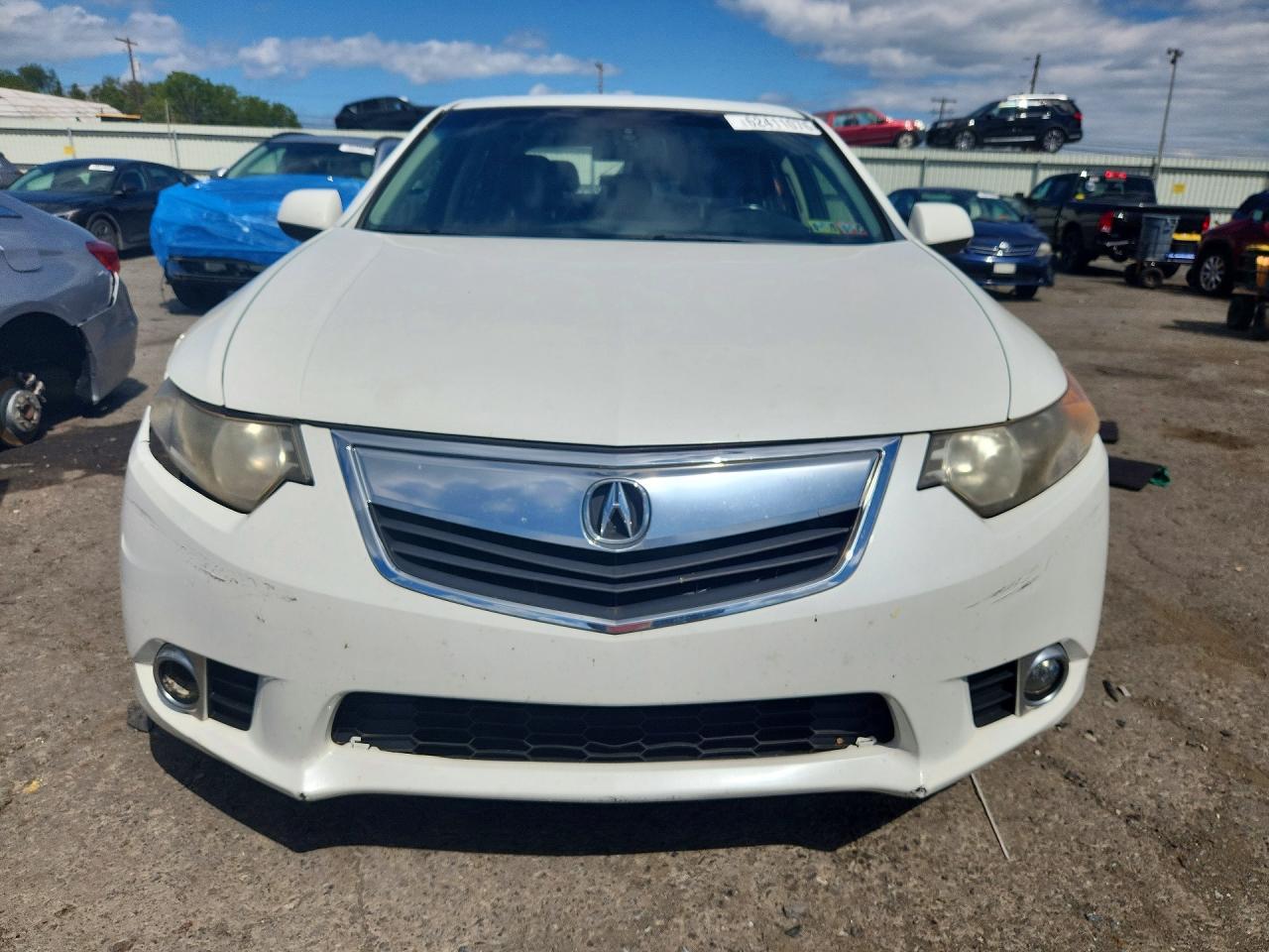 2013 Acura Tsx White vin: JH4CU2F46DC003592