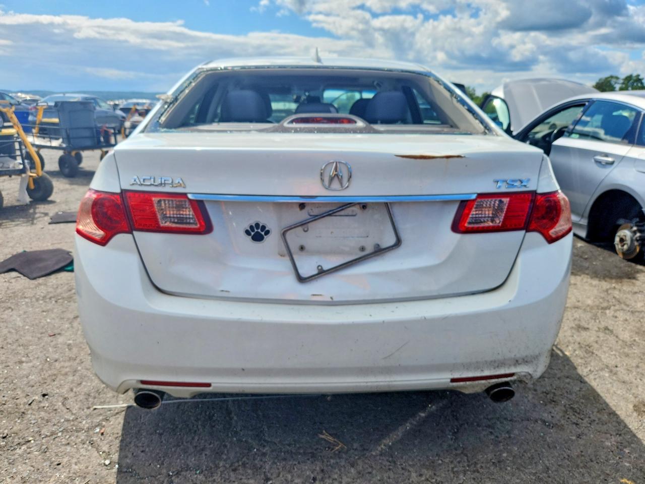 2013 Acura Tsx White vin: JH4CU2F46DC003592