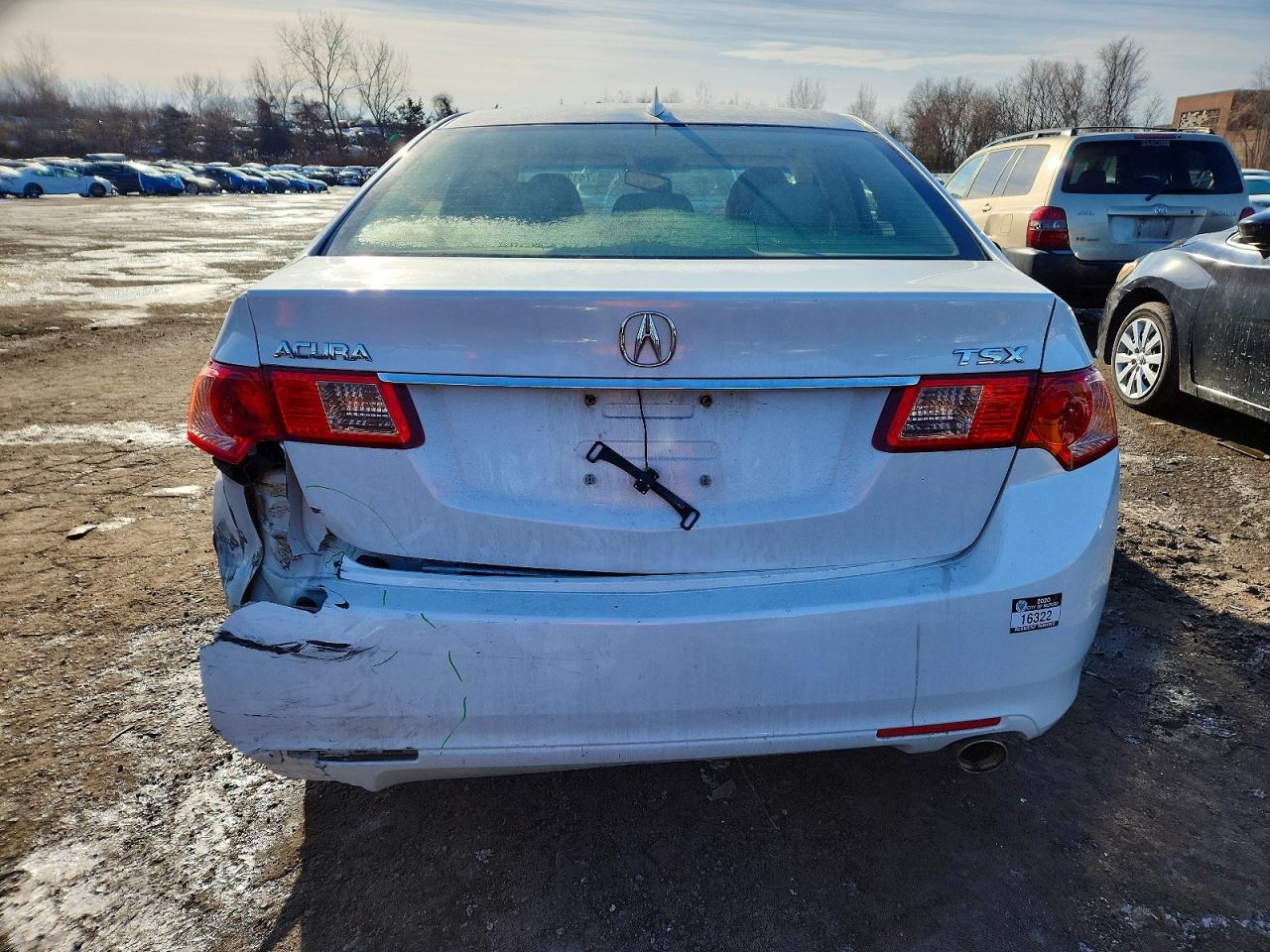 2013 Acura Tsx White vin: JH4CU2F46DC008307
