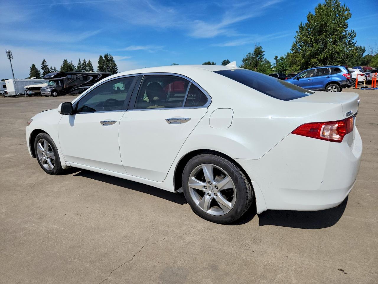 2012 Acura Tsx White vin: JH4CU2F47CC003406