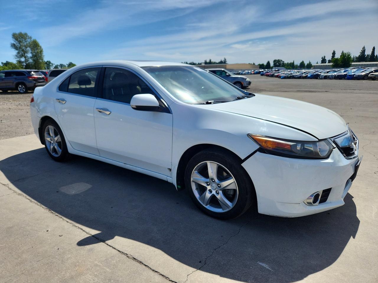 2012 Acura Tsx White vin: JH4CU2F47CC003406
