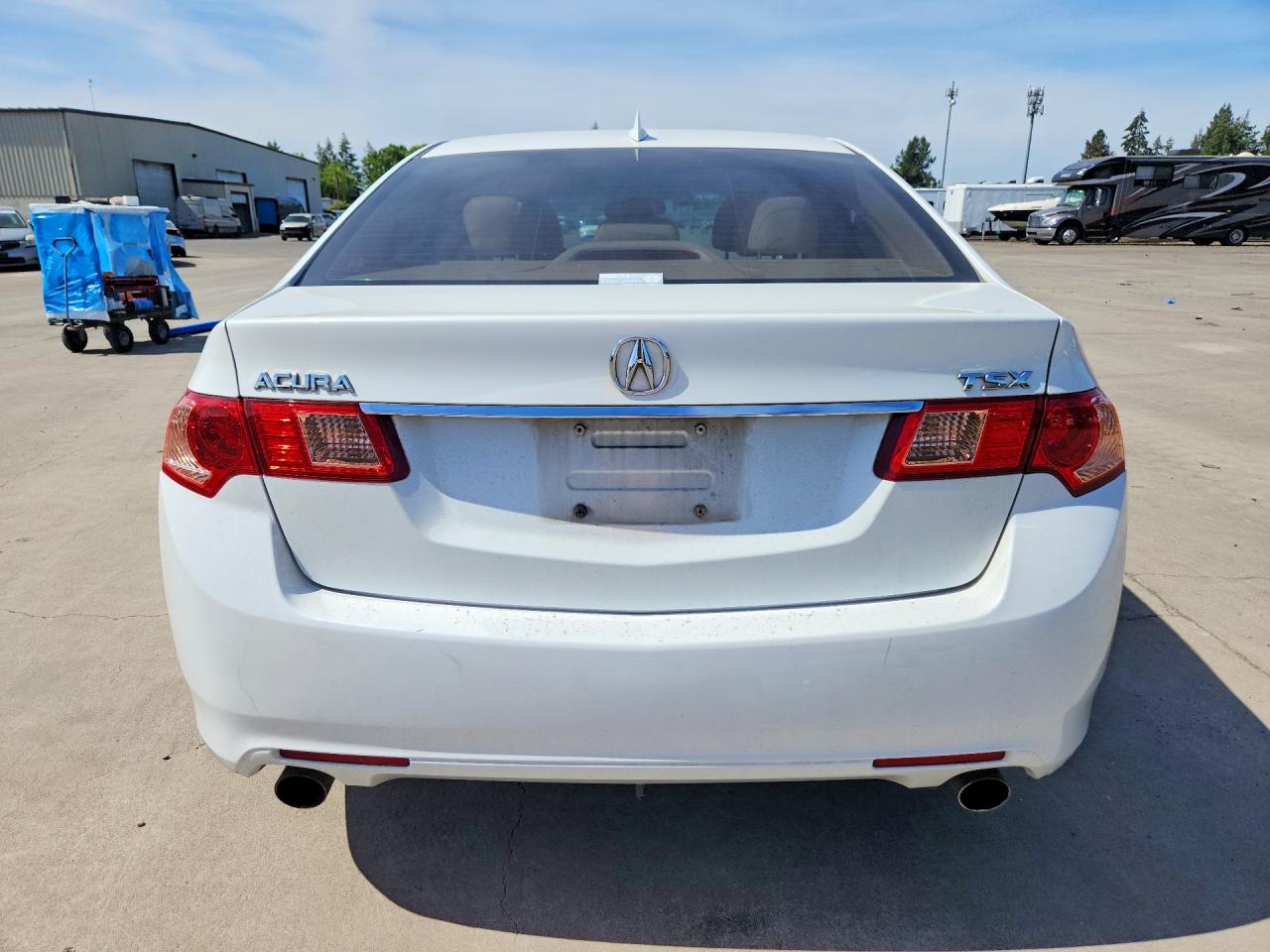 2012 Acura Tsx White vin: JH4CU2F47CC003406
