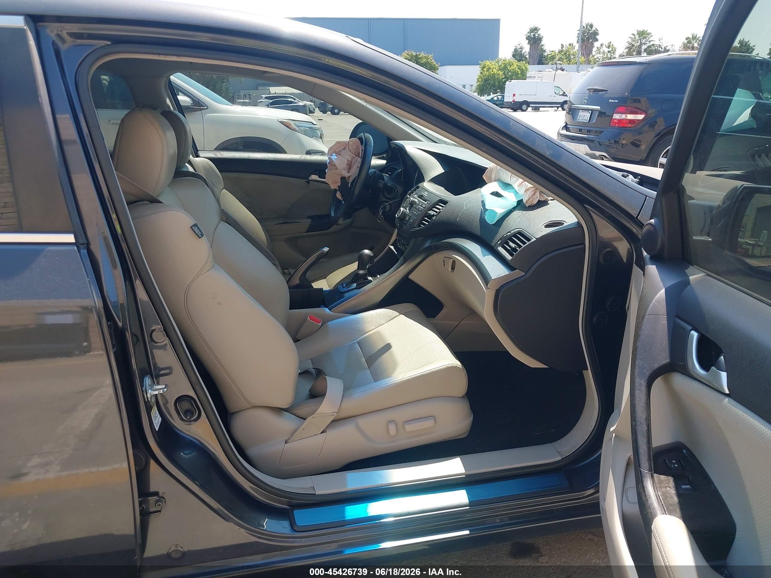 2012 Acura Tsx 2.4 Black vin: JH4CU2F47CC010534