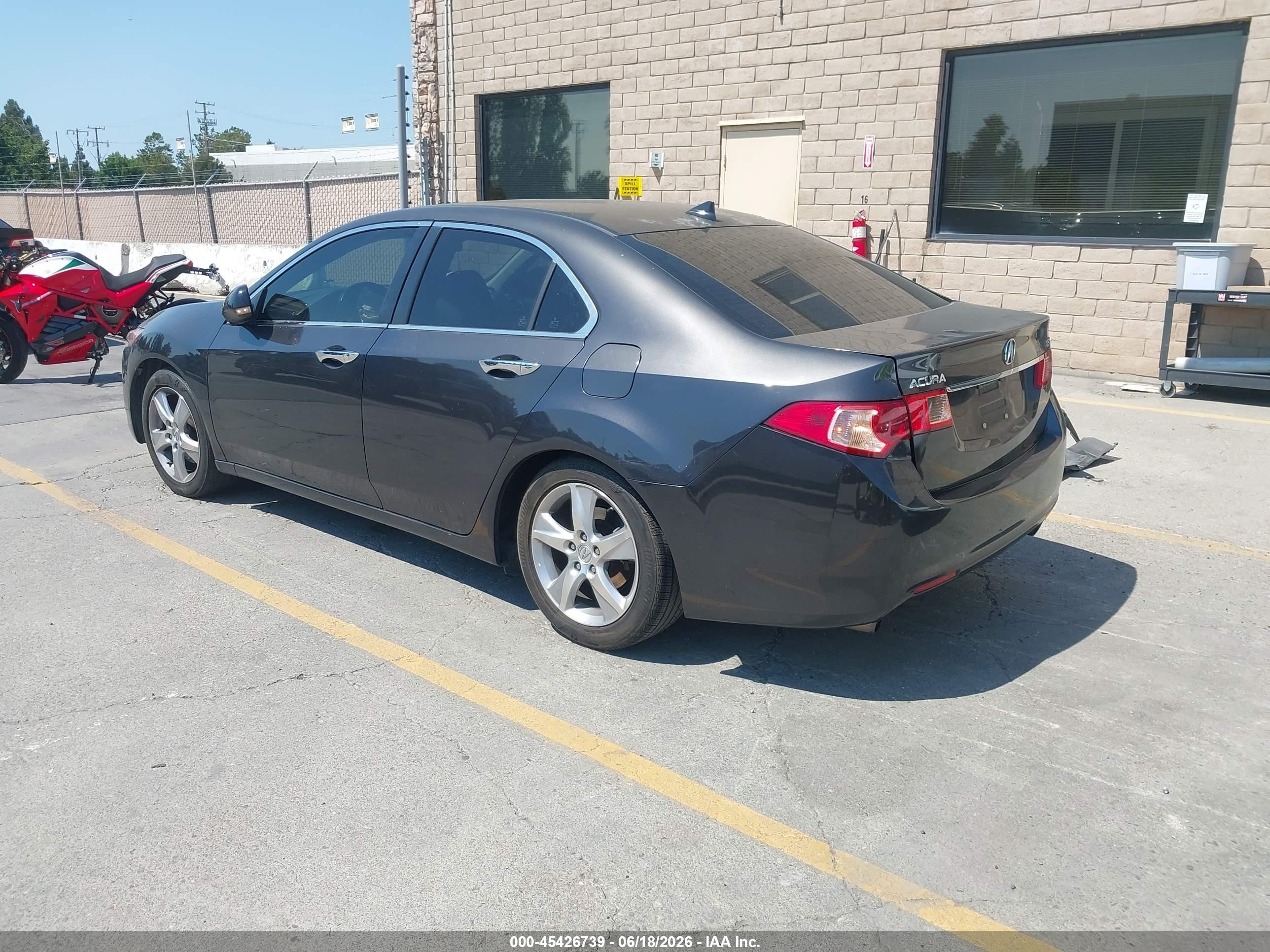 2012 Acura Tsx 2.4 Black vin: JH4CU2F47CC010534