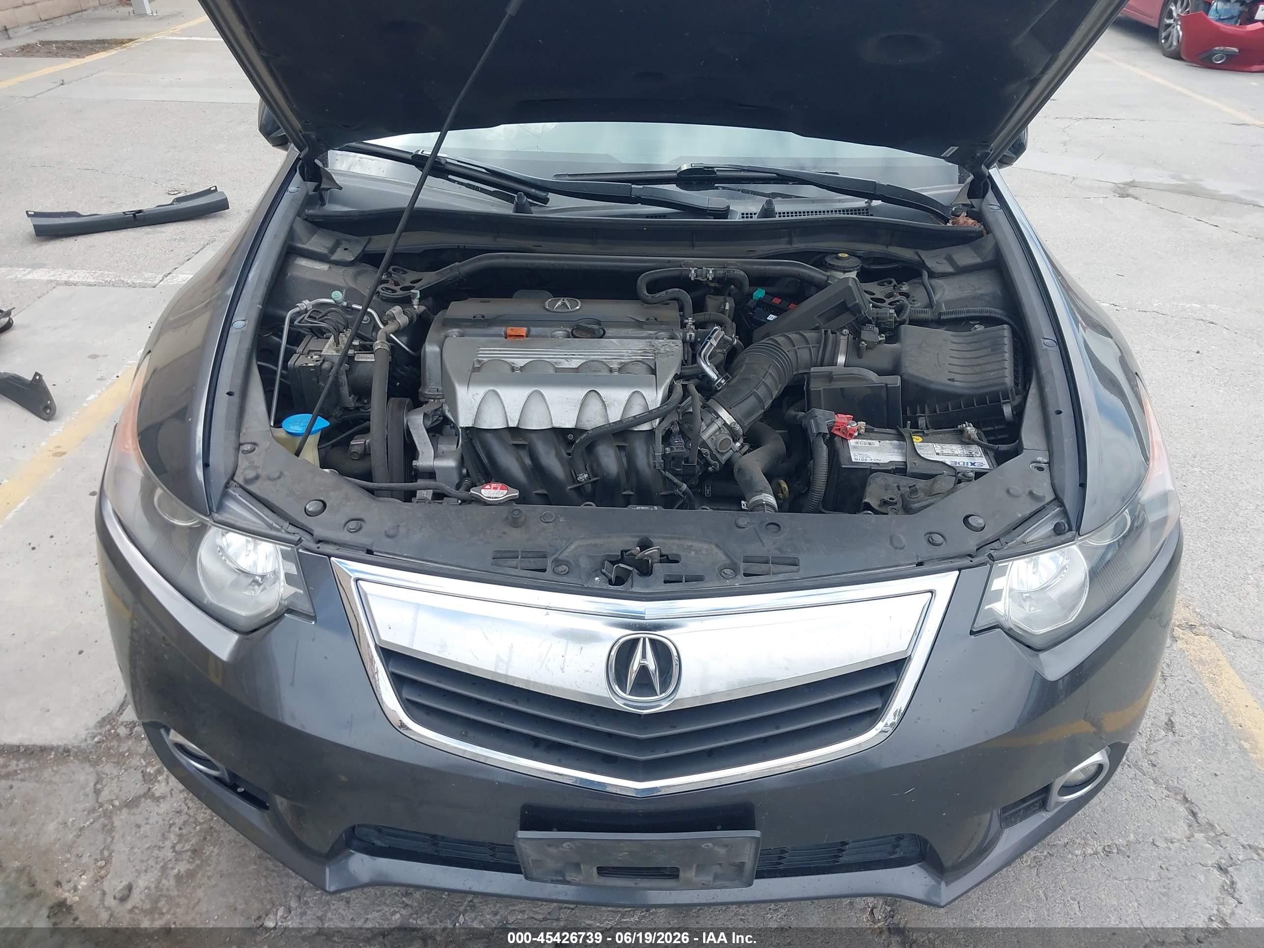 2012 Acura Tsx 2.4 Black vin: JH4CU2F47CC010534