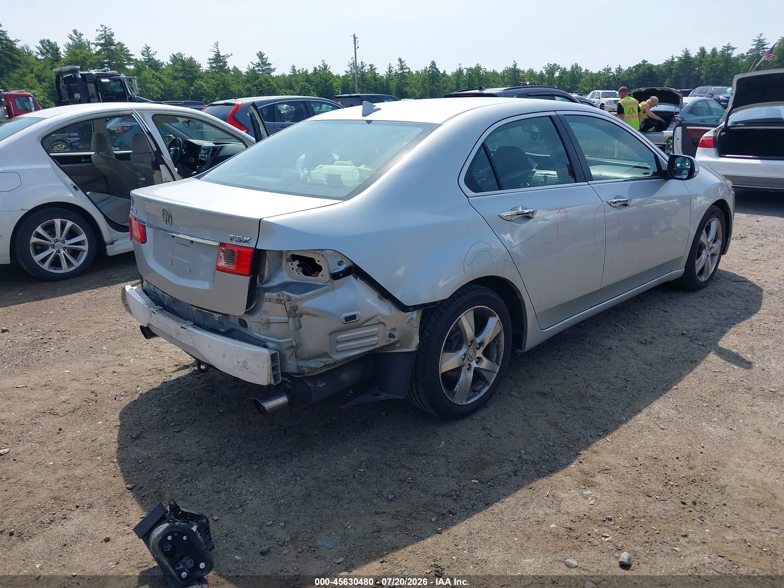 2012 Acura Tsx 2.4 Silver vin: JH4CU2F47CC011781