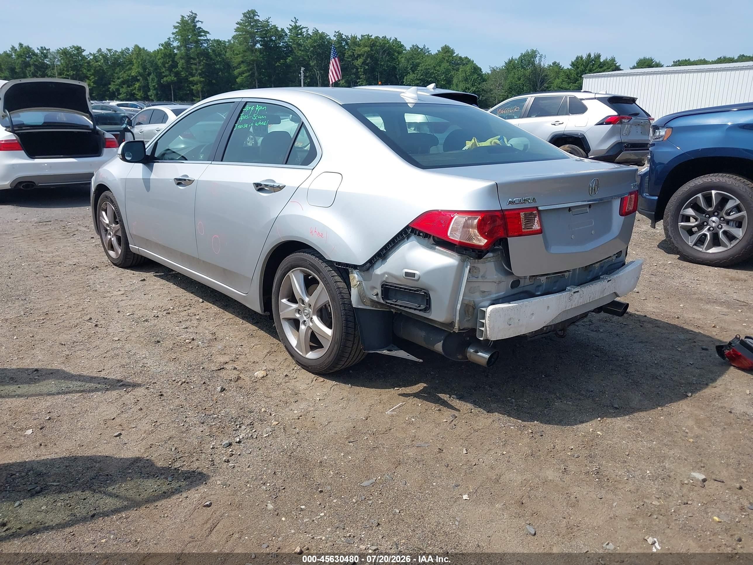 2012 Acura Tsx 2.4 Silver vin: JH4CU2F47CC011781